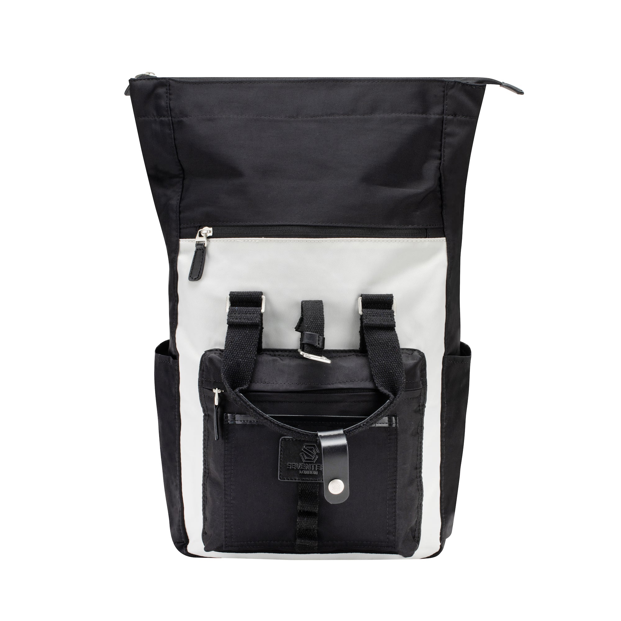 Canary Wharf Backpack - Black with Cream