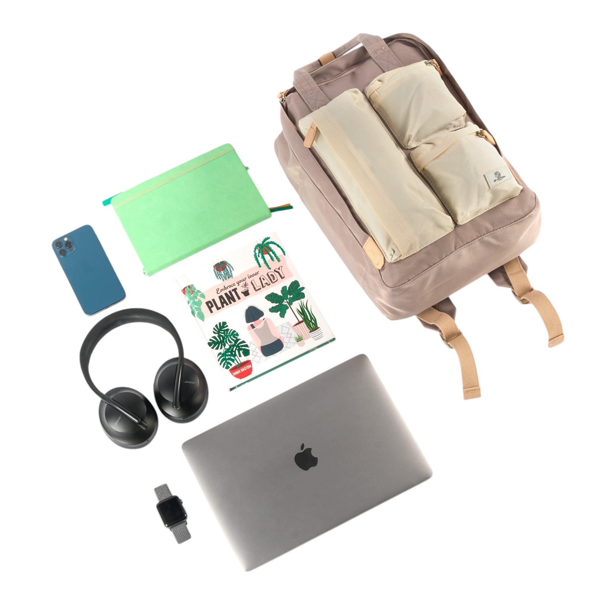 Piccadilly Circus Backpack - Grey & Cream