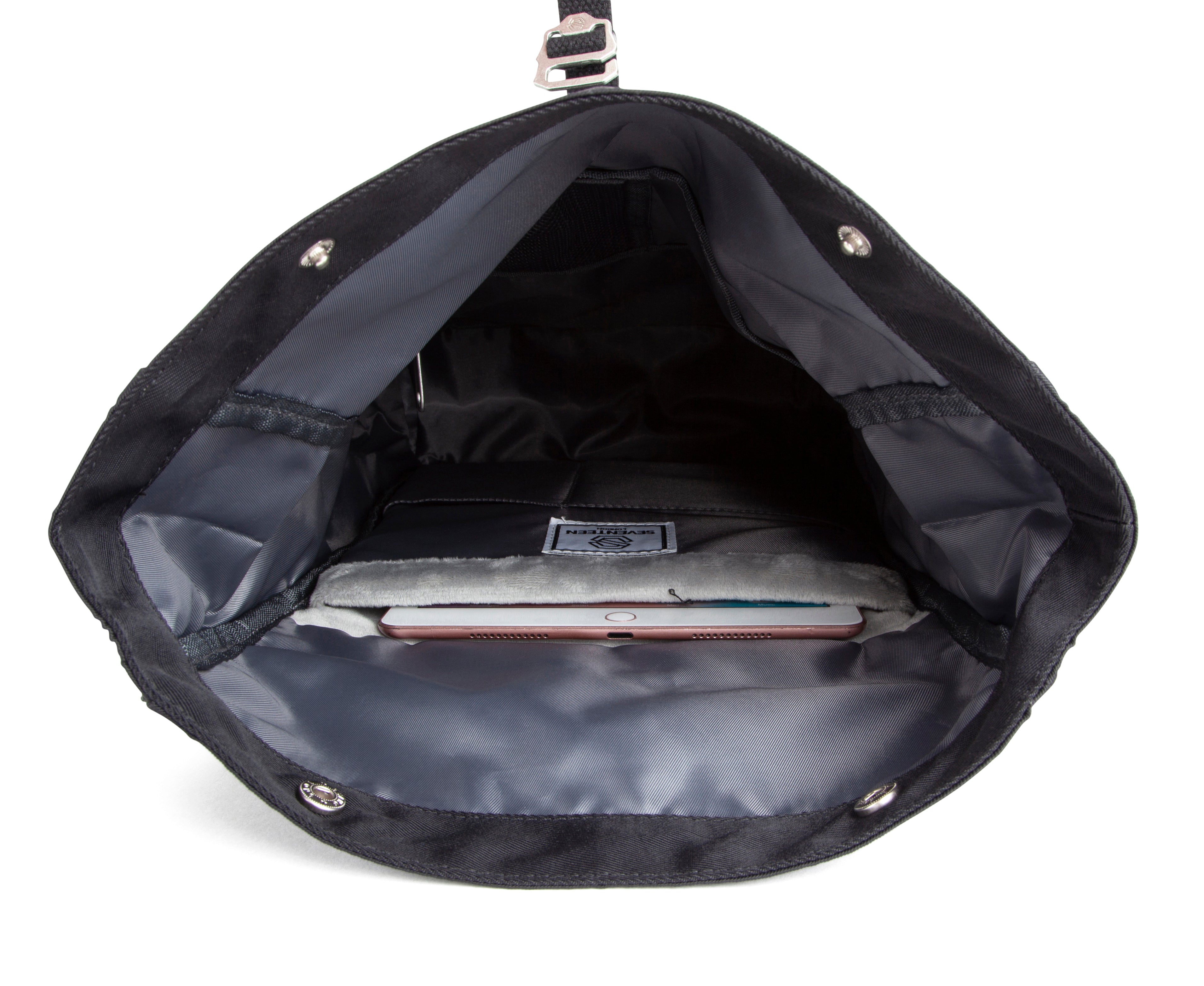 Canary Wharf Mini Backpack - Black with Black