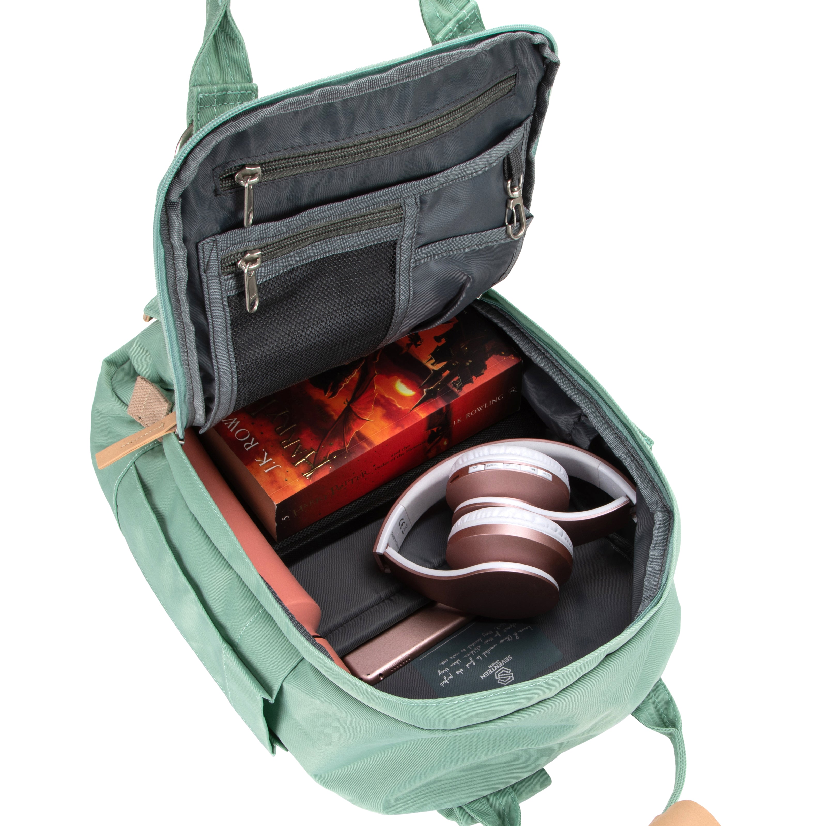 Camden Backpack Pastel Green - Seventeen London