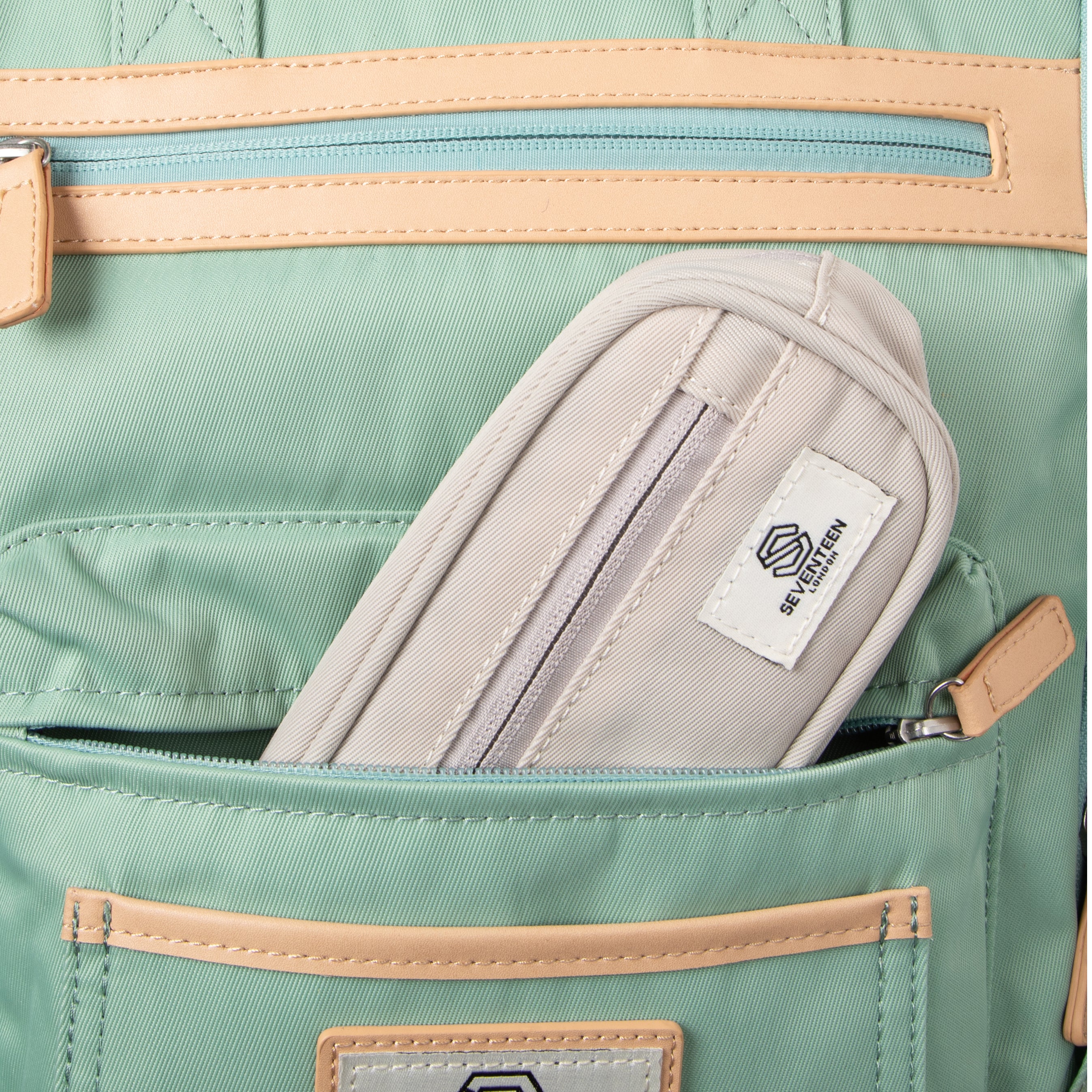 Wimbledon Backpack - Pastel Green - Seventeen London