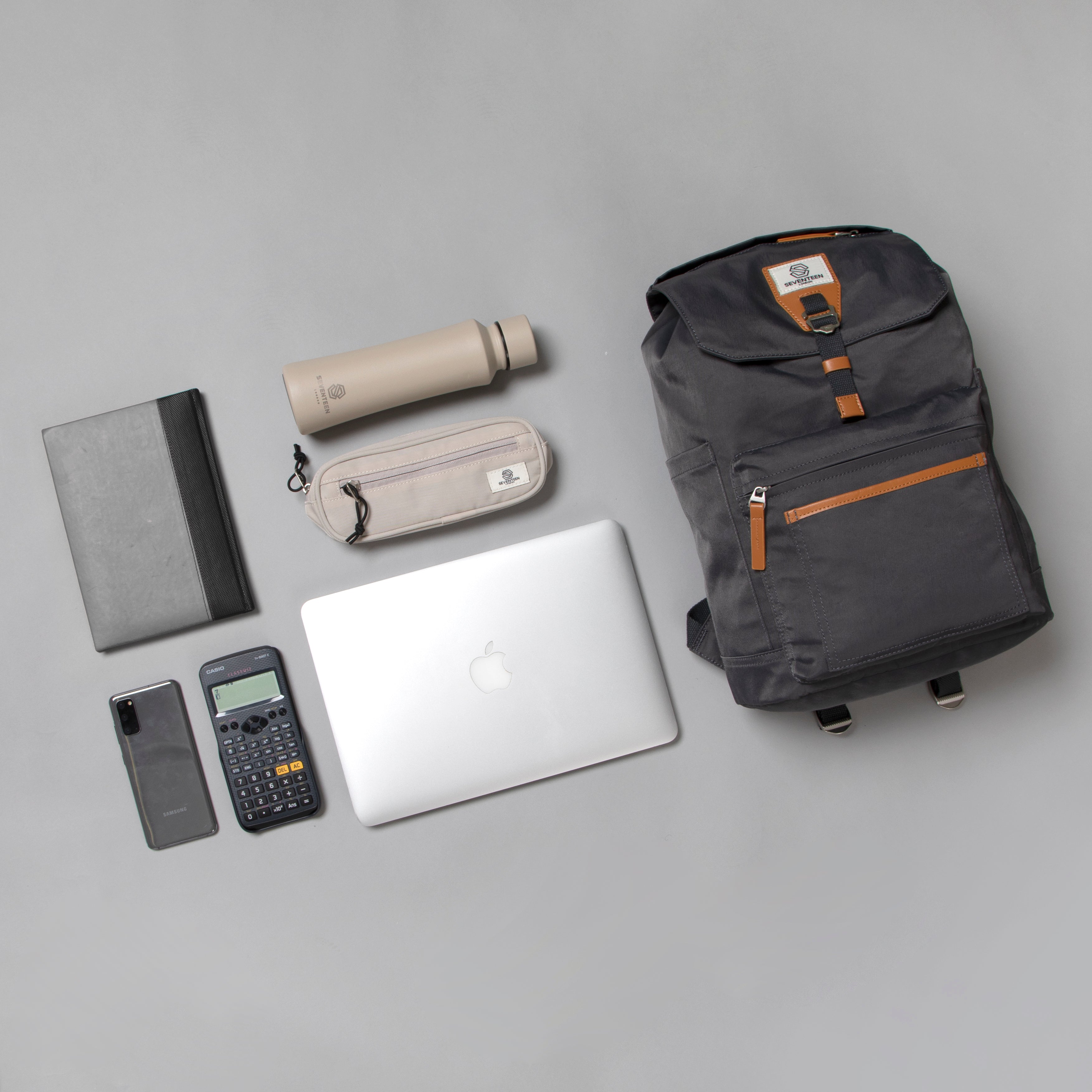 Fulham Backpack - Dark Grey - Seventeen London