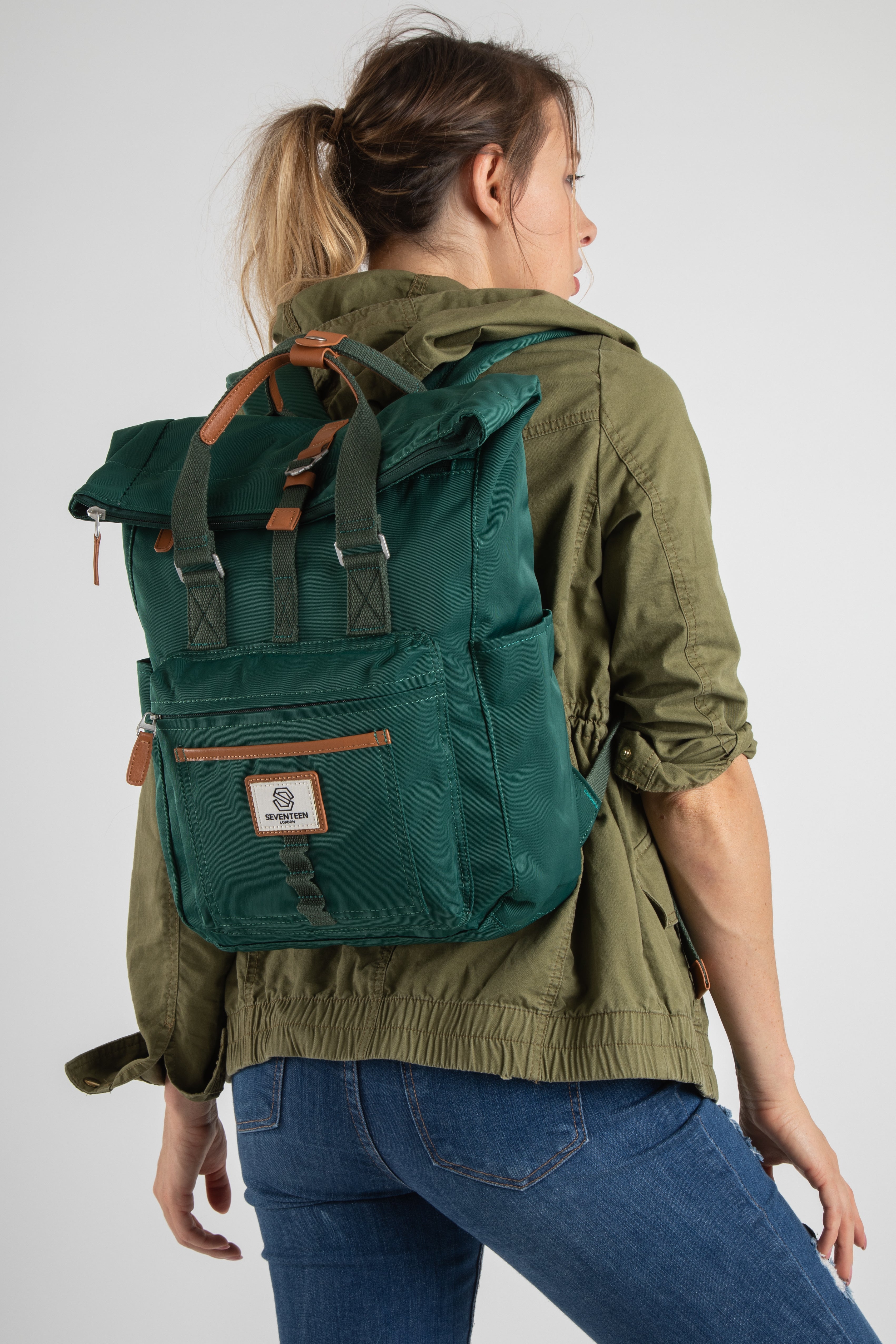 Canary Wharf Backpack - Emerald Green