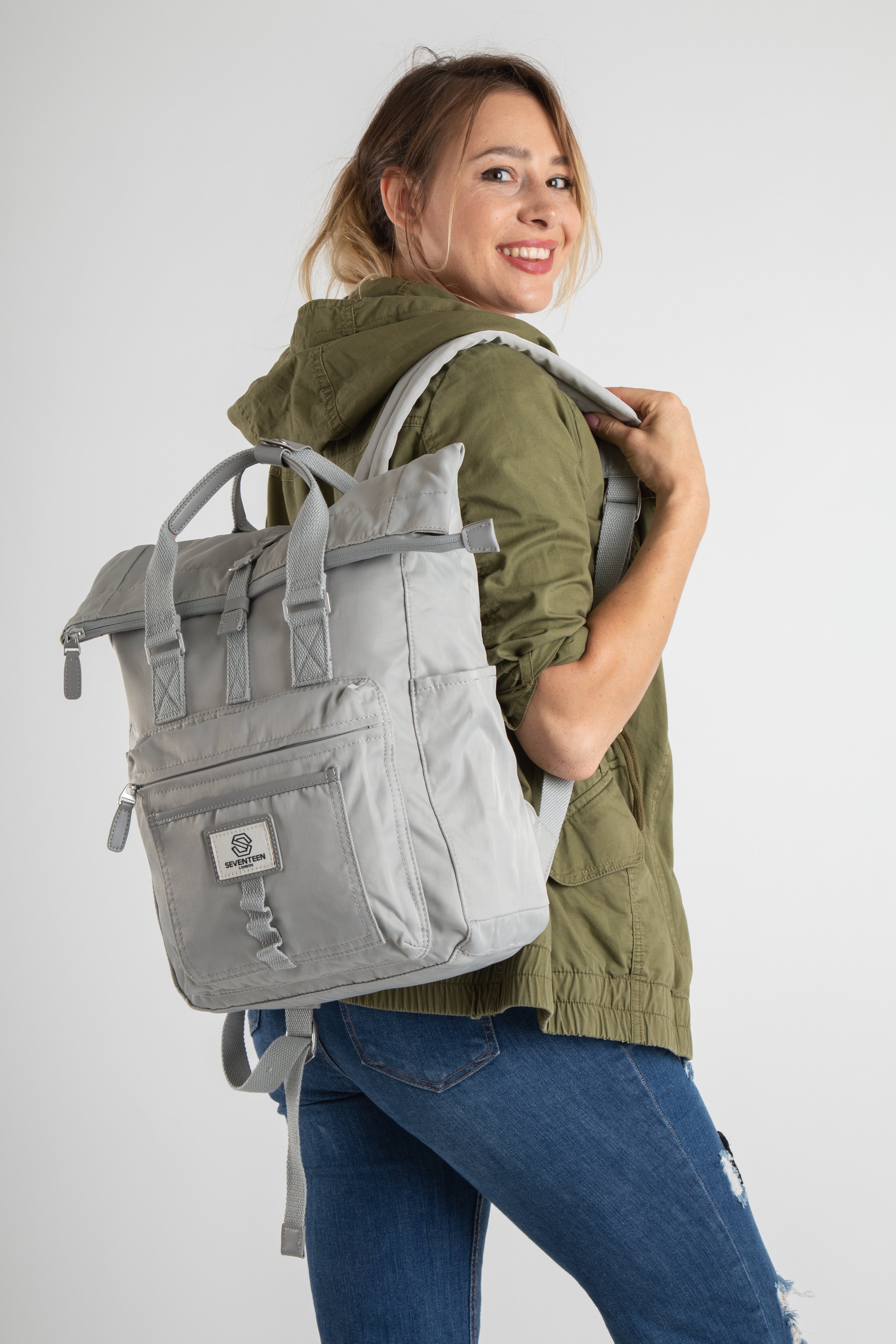 Canary Wharf Backpack - Light Grey
