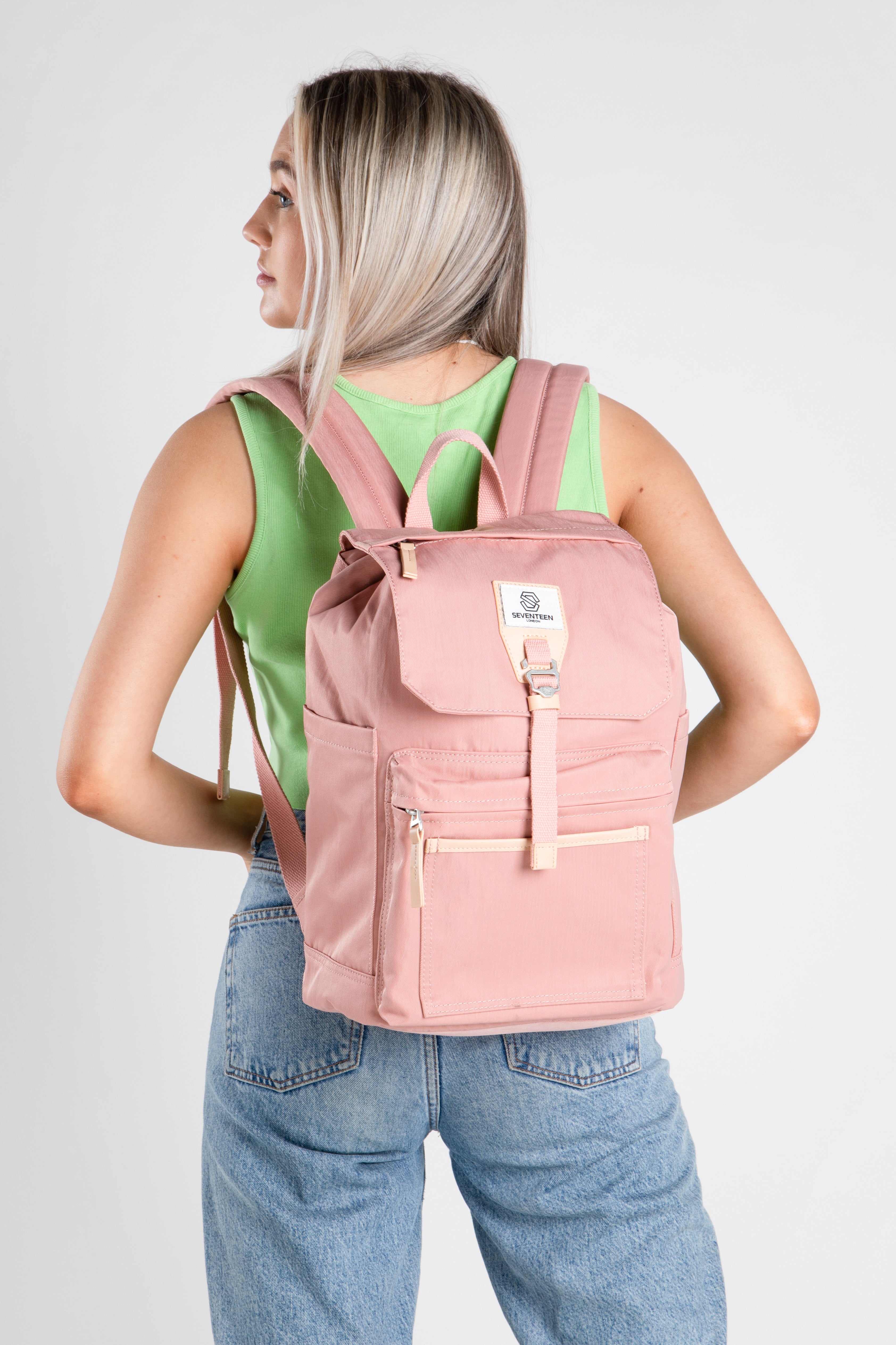 Fulham Backpack - Pink - Seventeen London