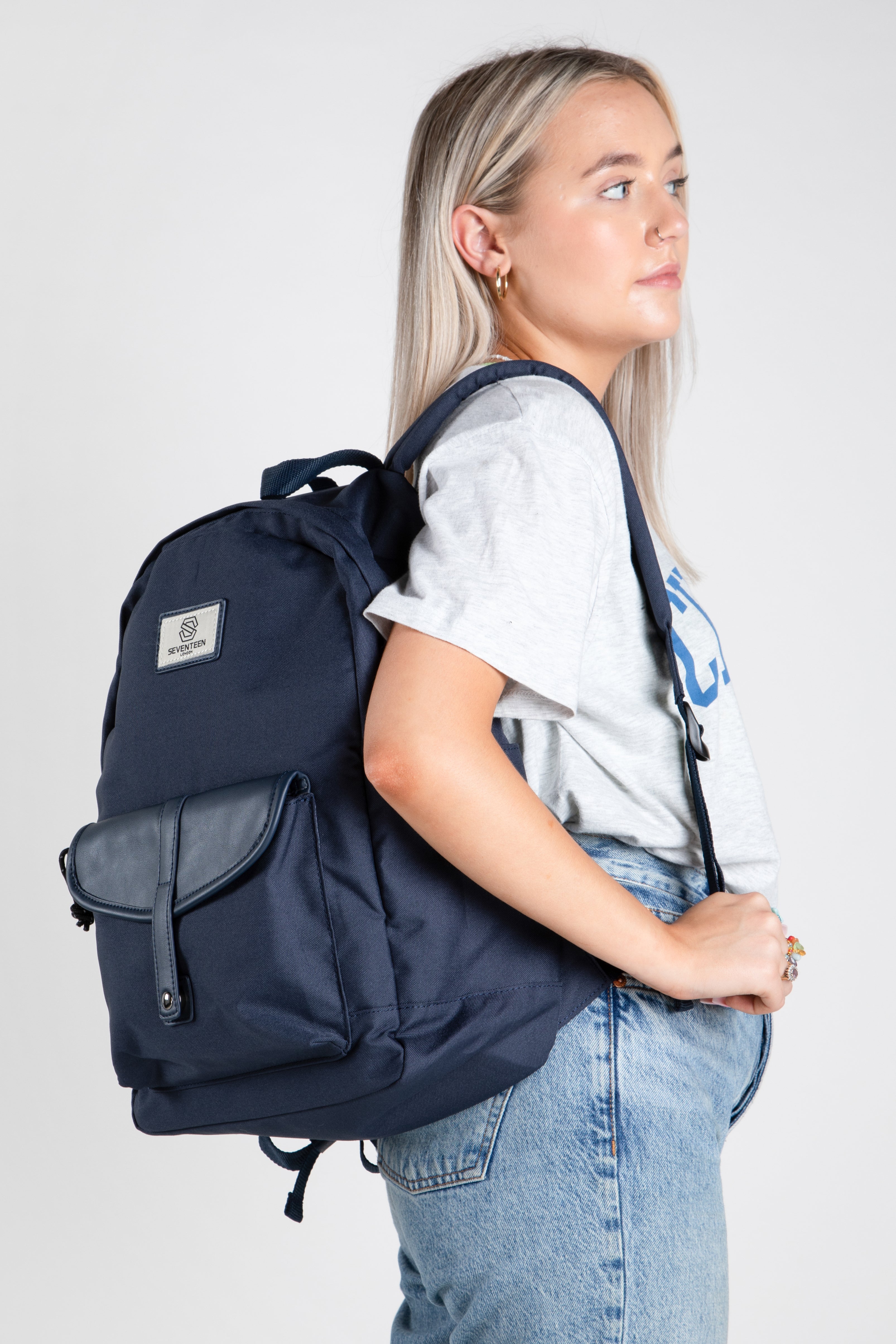 Notting Hill Backpack - Navy - Seventeen London