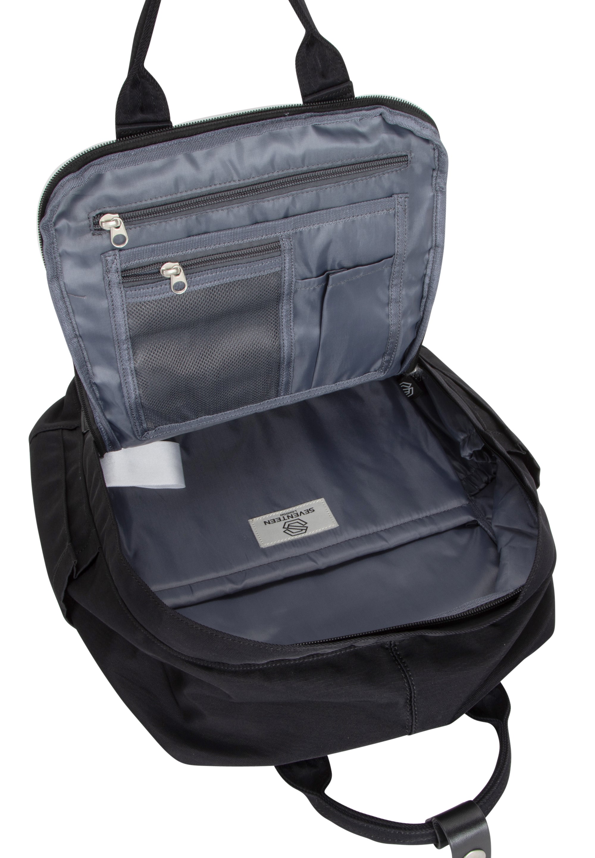 Wimbledon Backpack - Black with Black - Seventeen London