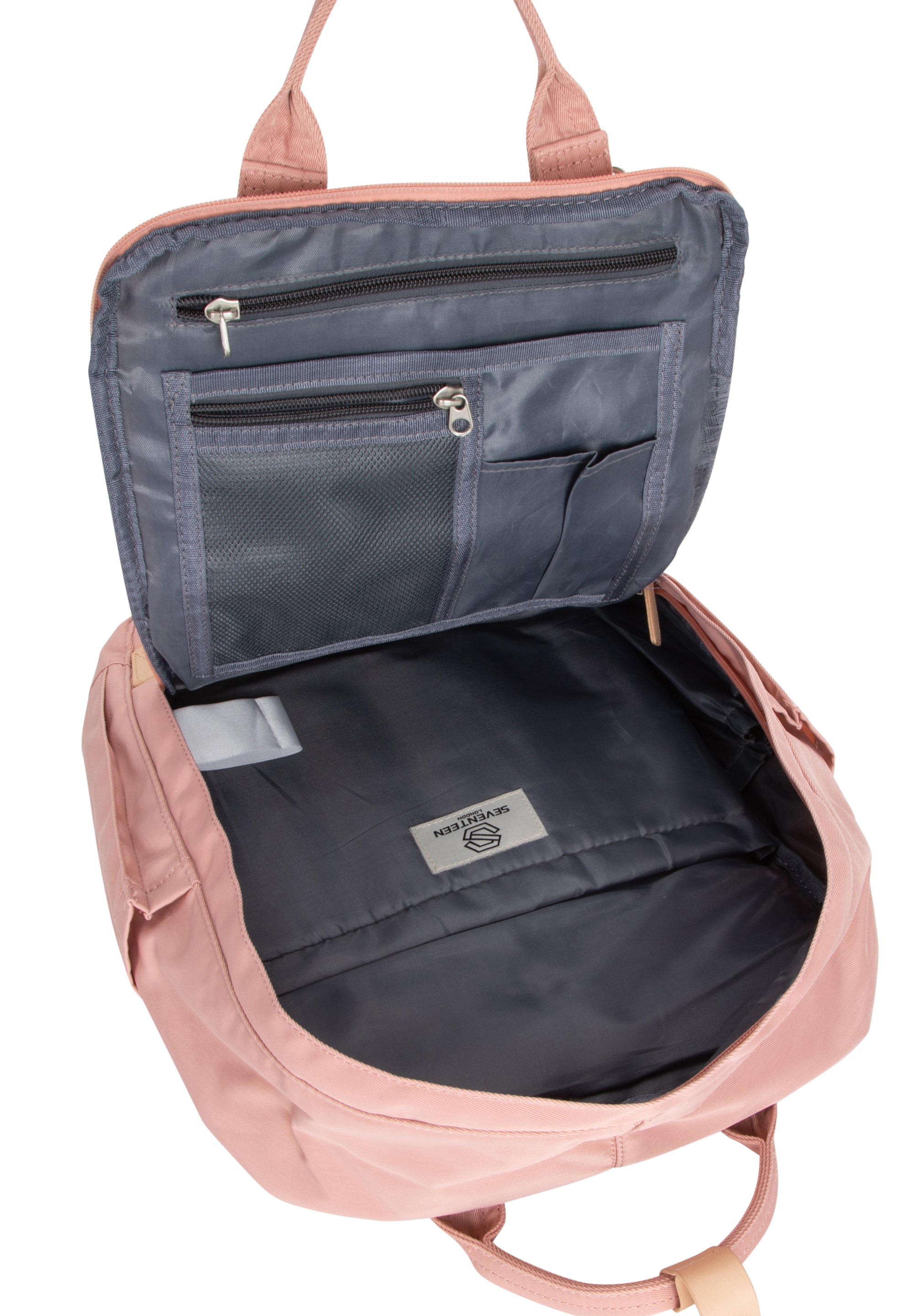 Wimbledon Backpack - Pink with Light Blue - Seventeen London