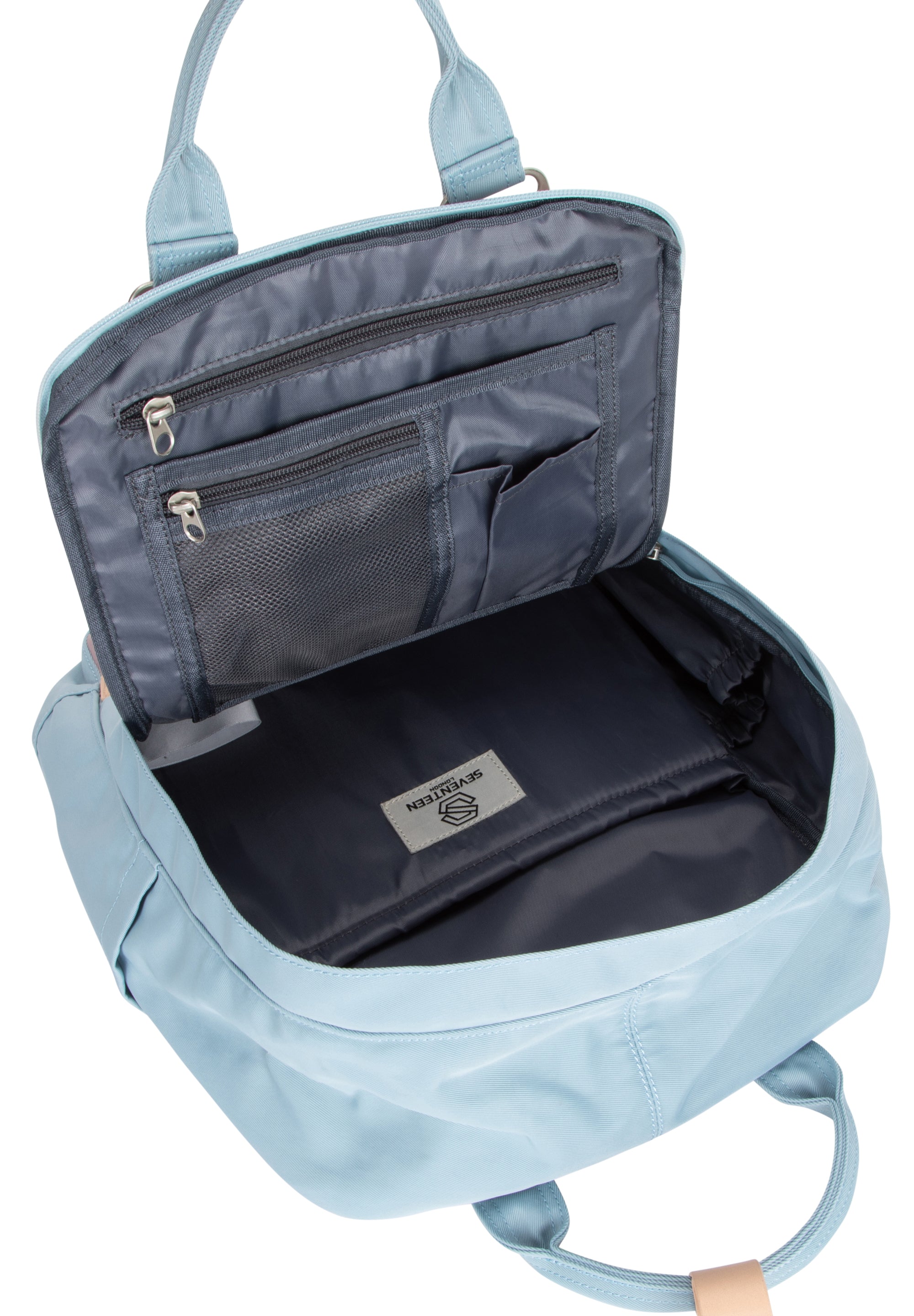 Wimbledon Backpack - Light Blue with Lilac - Seventeen London