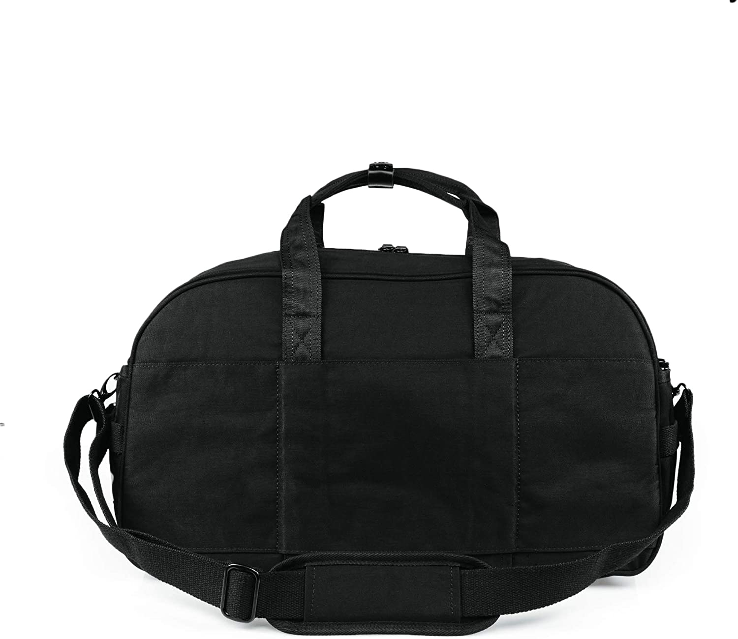 Hackney Duffle Weekend Bag Black - Seventeen London