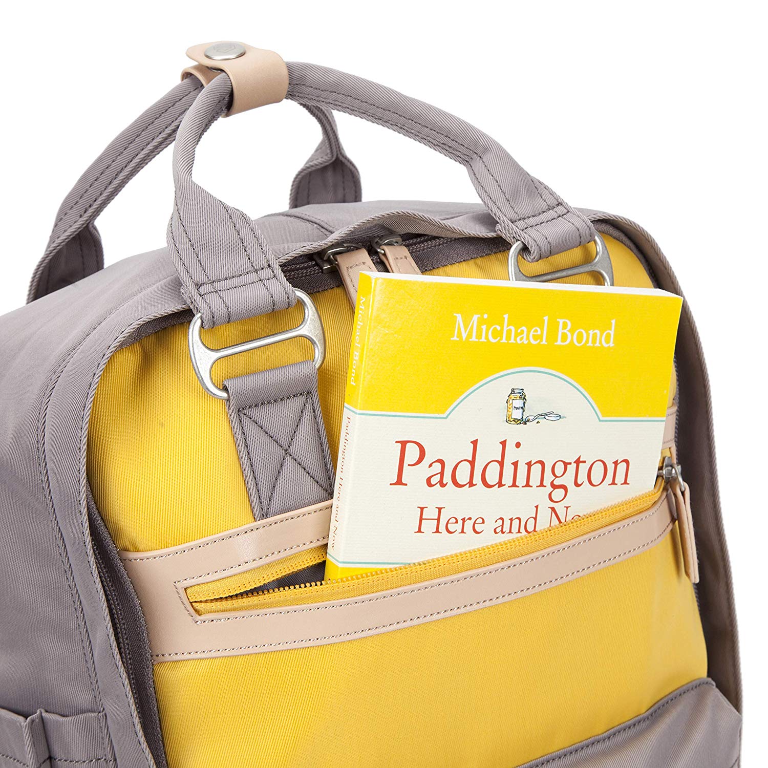 Wimbledon Backpack - Grey with Yellow - Seventeen London