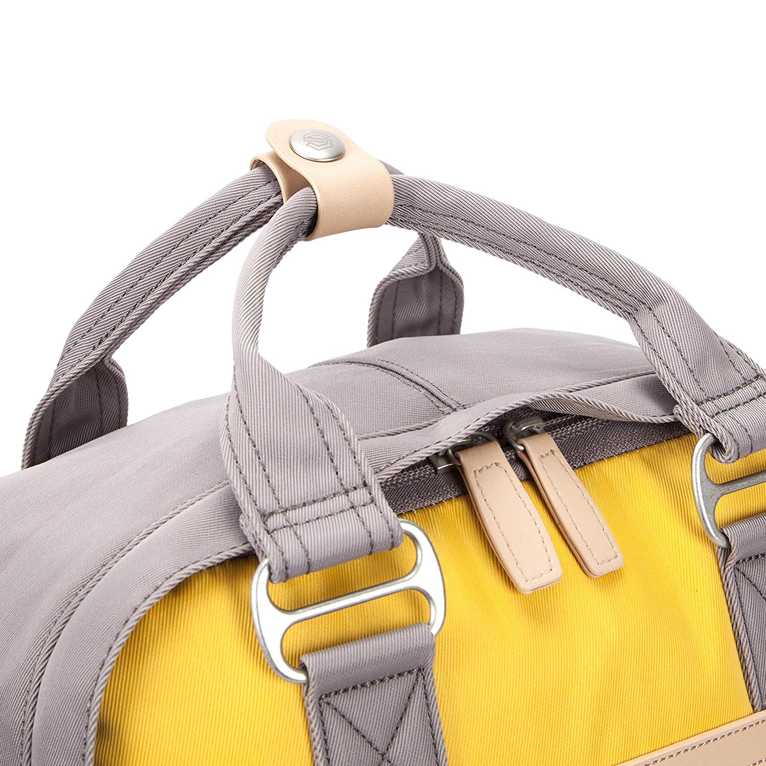 Wimbledon Backpack - Grey with Yellow - Seventeen London