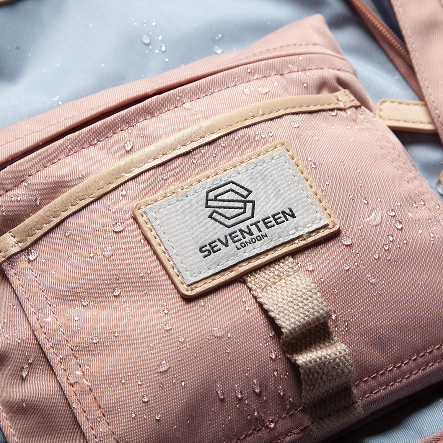 Wimbledon Backpack - Pink with Light Blue - Seventeen London