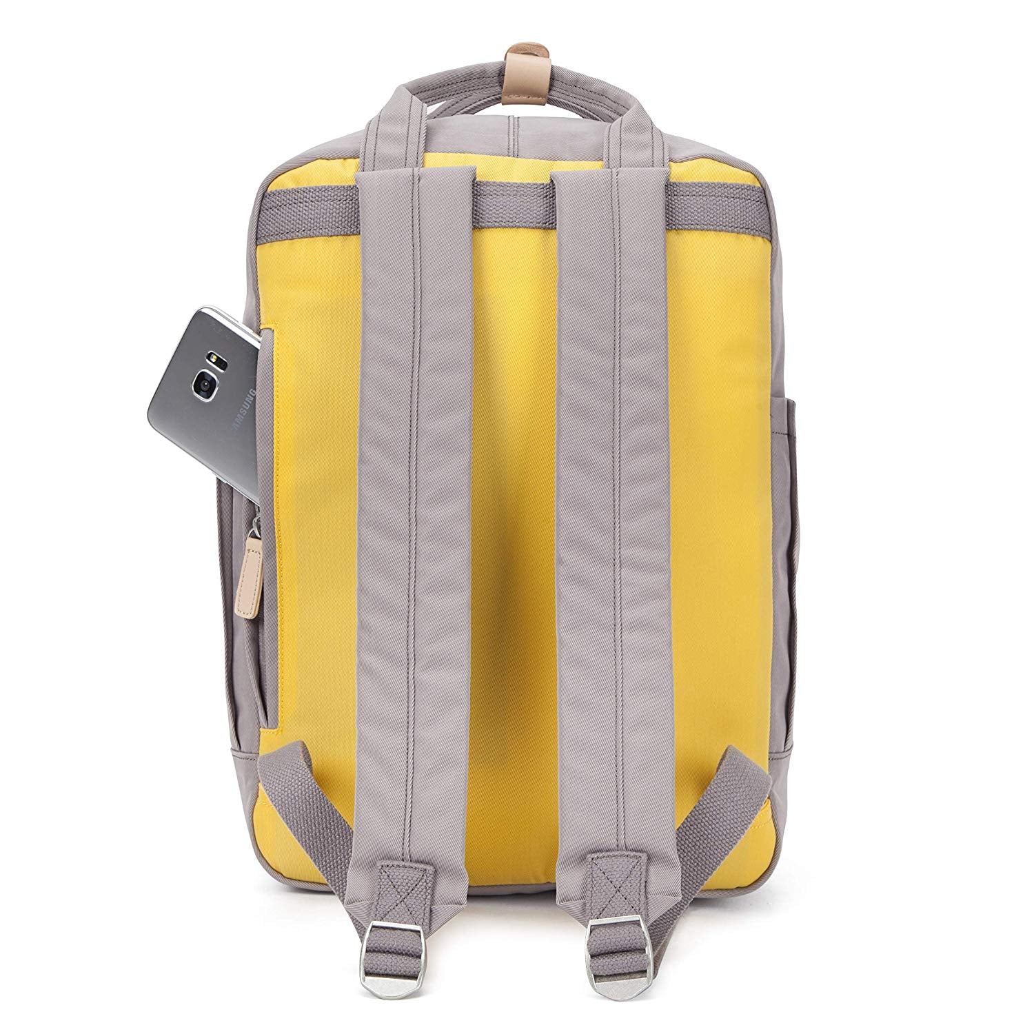Wimbledon Backpack - Grey with Yellow - Seventeen London