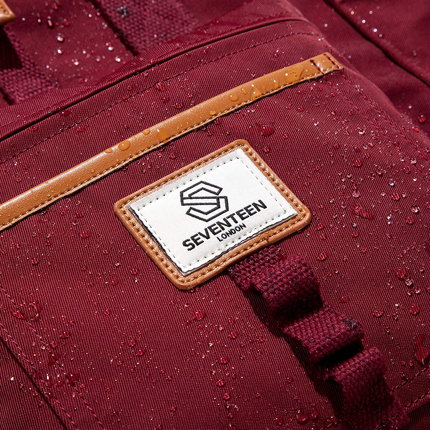 Canary Wharf Backpack - Burgundy - Seventeen London