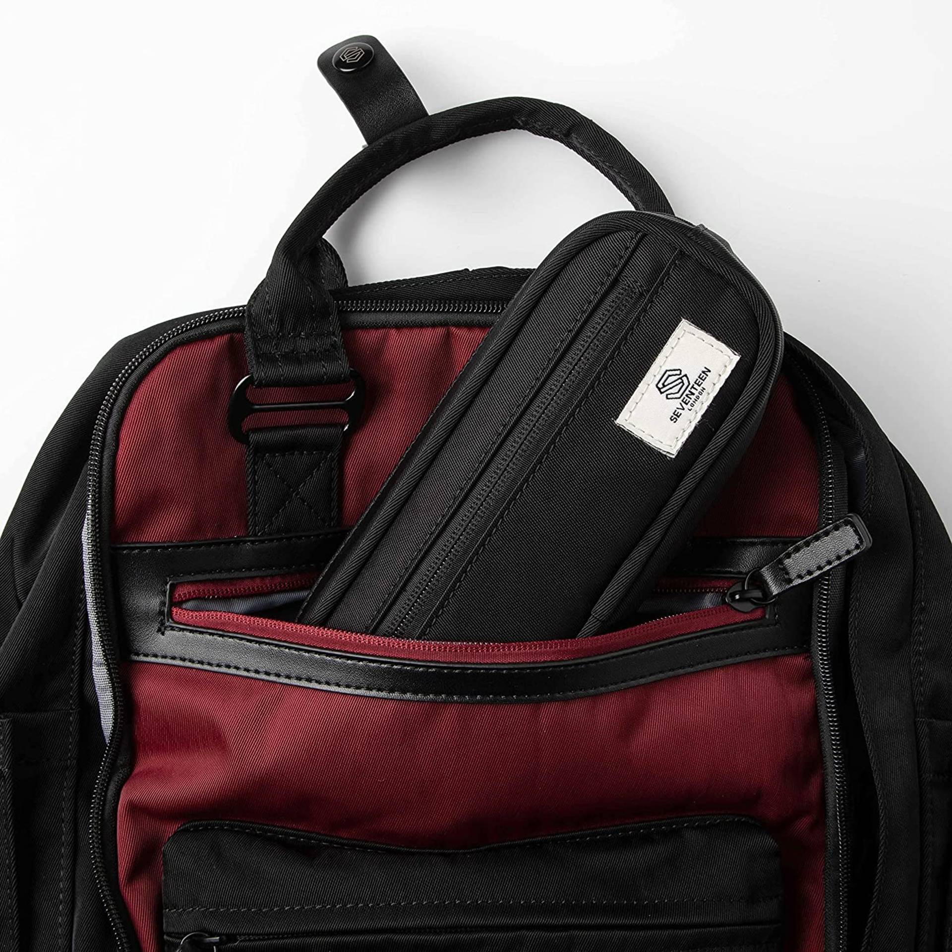 Mitcham Pencil Case - Black - Seventeen London