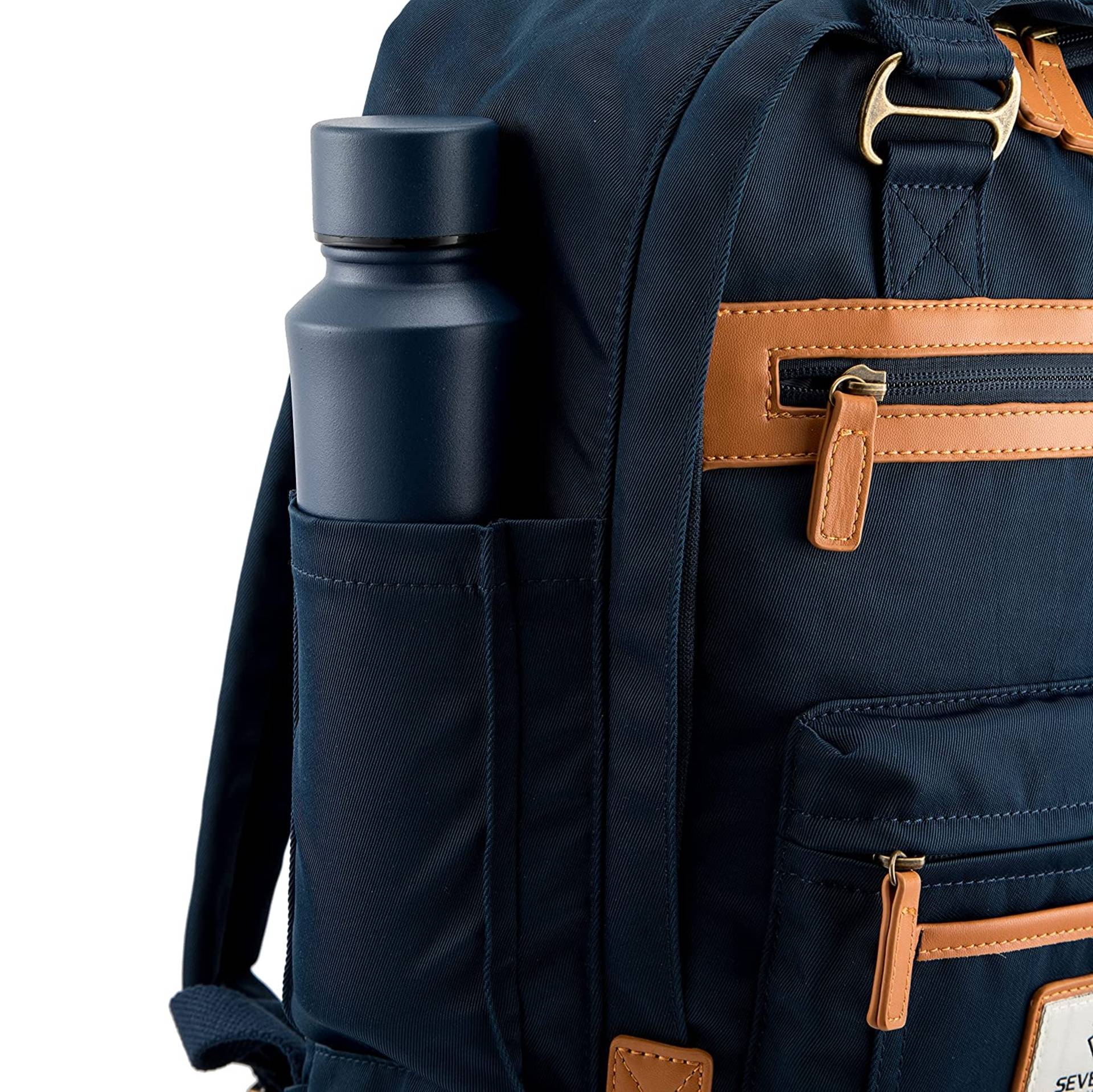 Hampton Water Bottle - Navy - Seventeen London