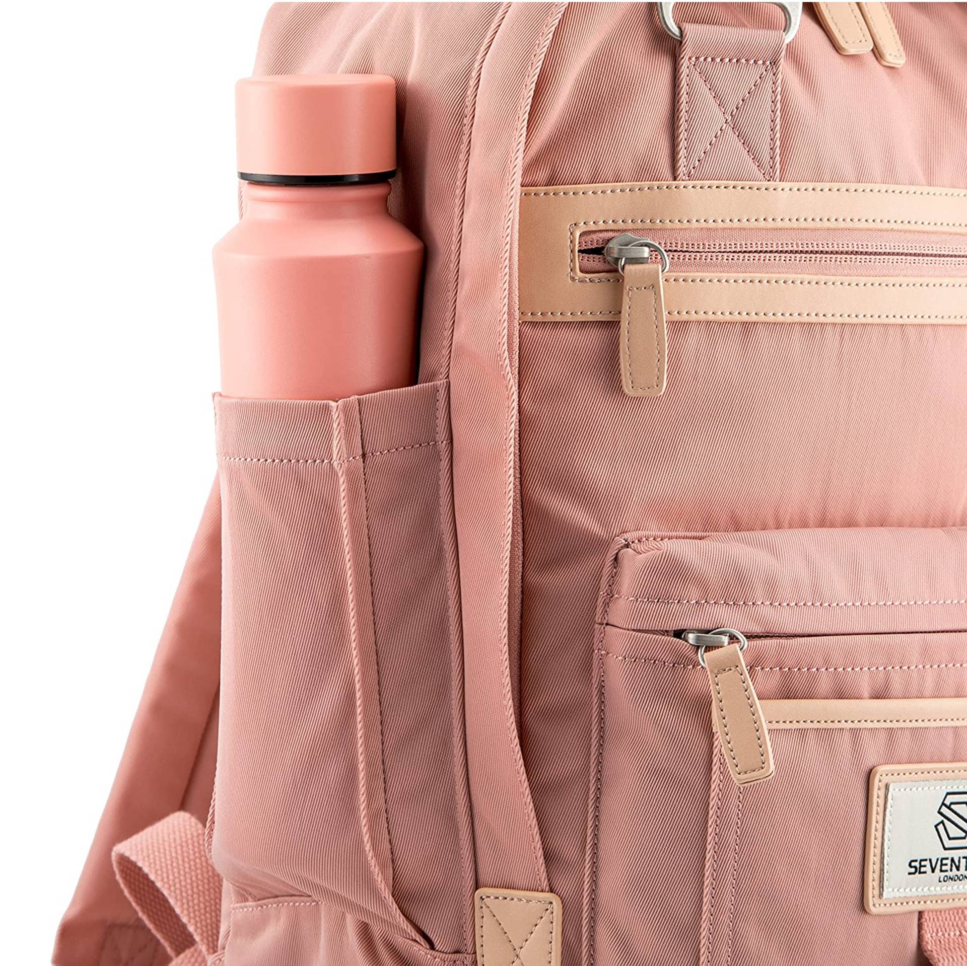 Hampton Water Bottle - Pink - Seventeen London