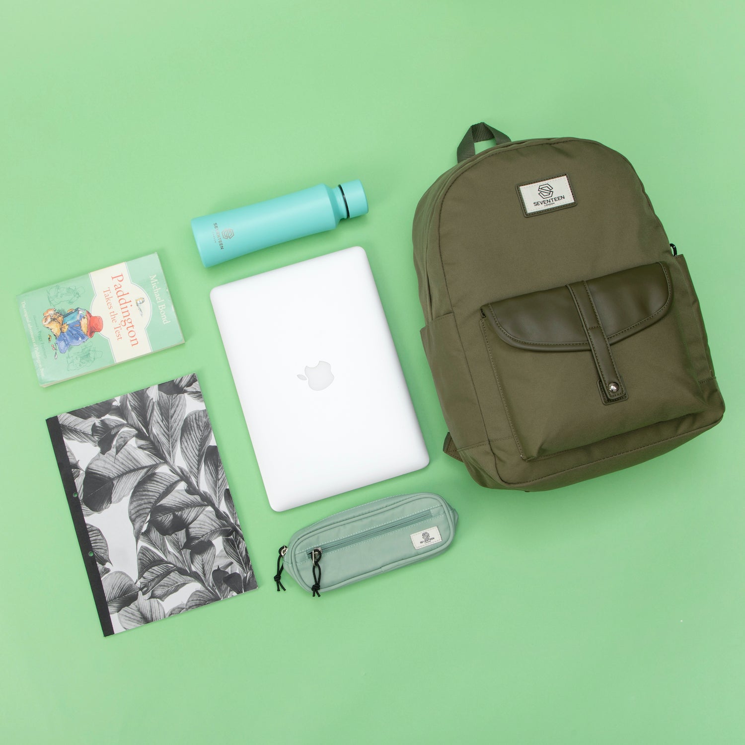Notting Hill Backpack - Army Green - Seventeen London