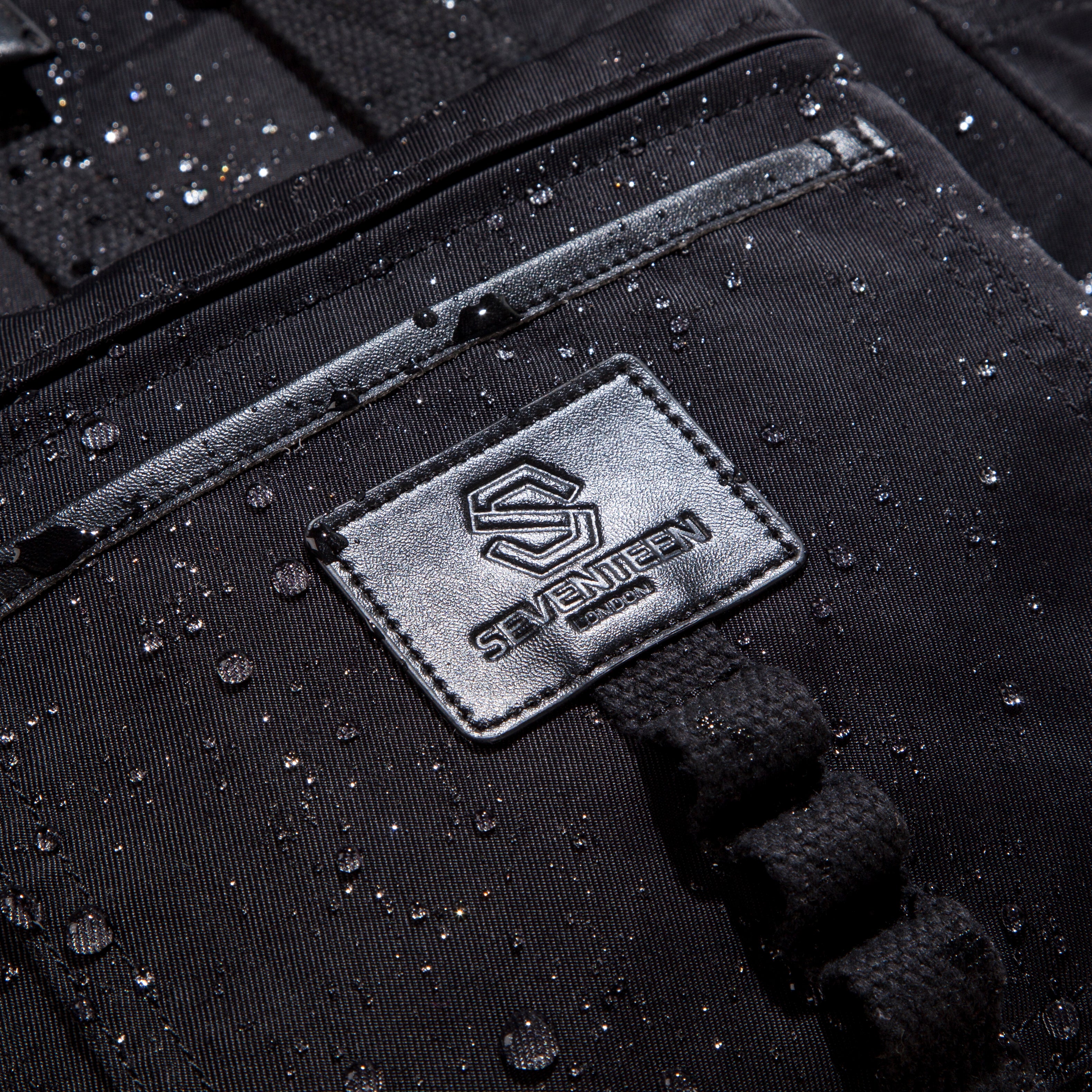 Canary Wharf Backpack - Black with Black - Seventeen London
