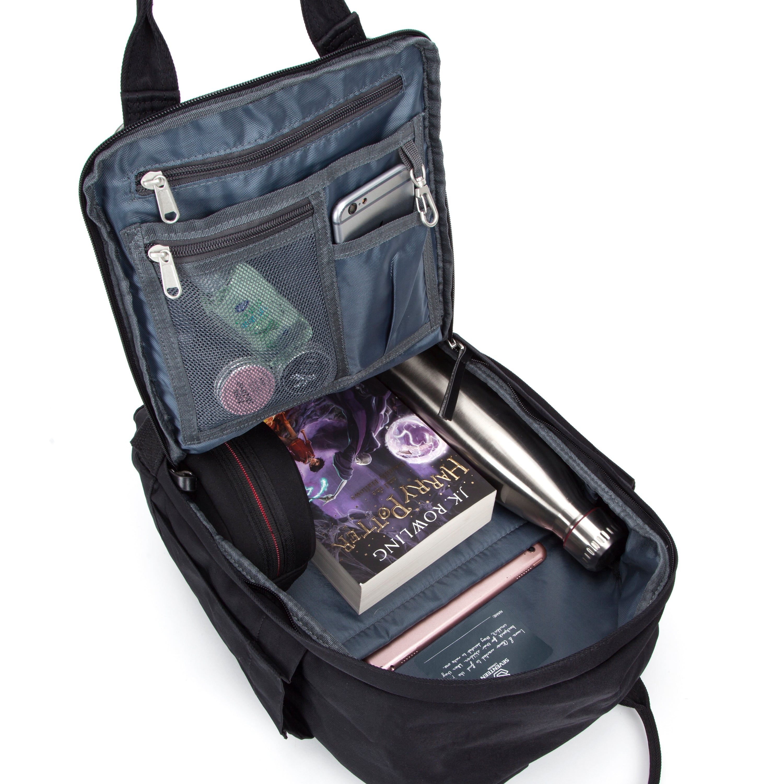 Camden Backpack Black - Seventeen London