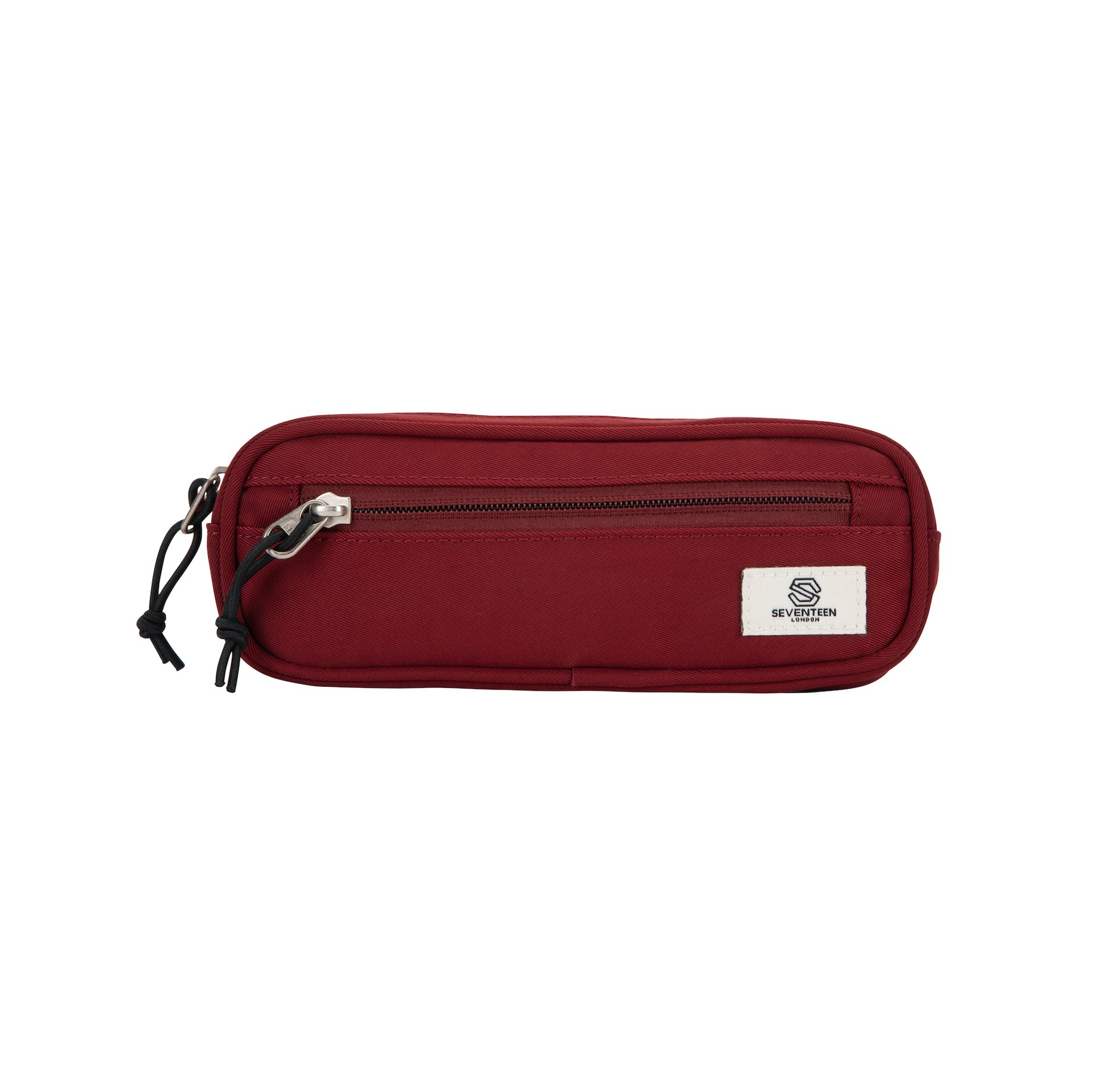 Mitcham Pencil Case - Burgundy - Seventeen London