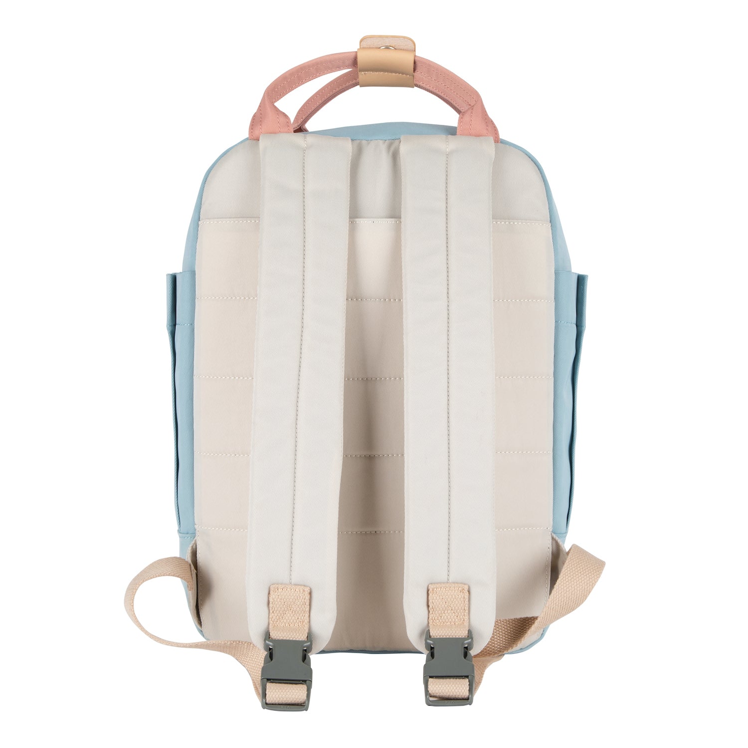 Camden Backpack Cream, Pink & Light Blue - Seventeen London
