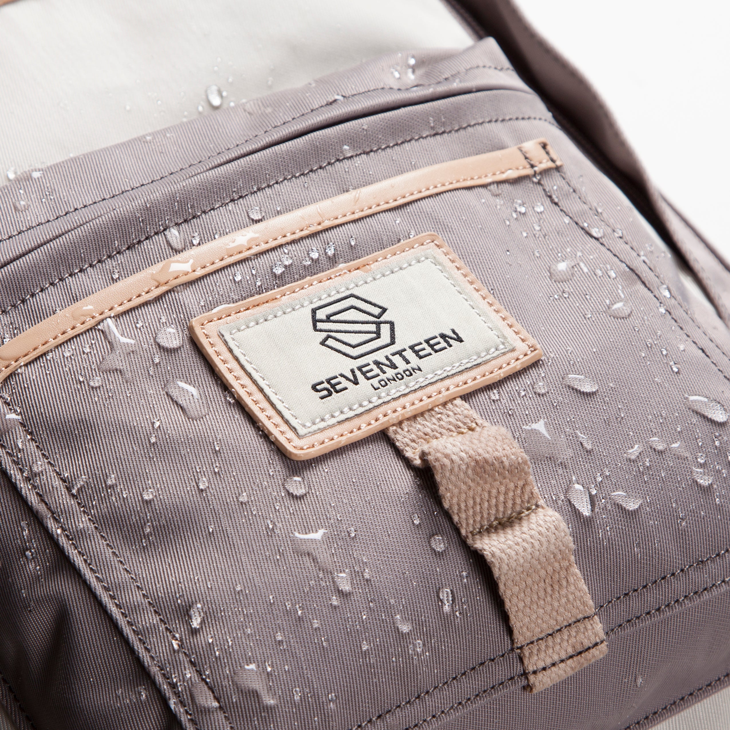 Wimbledon Backpack - Grey with Cream - Seventeen London