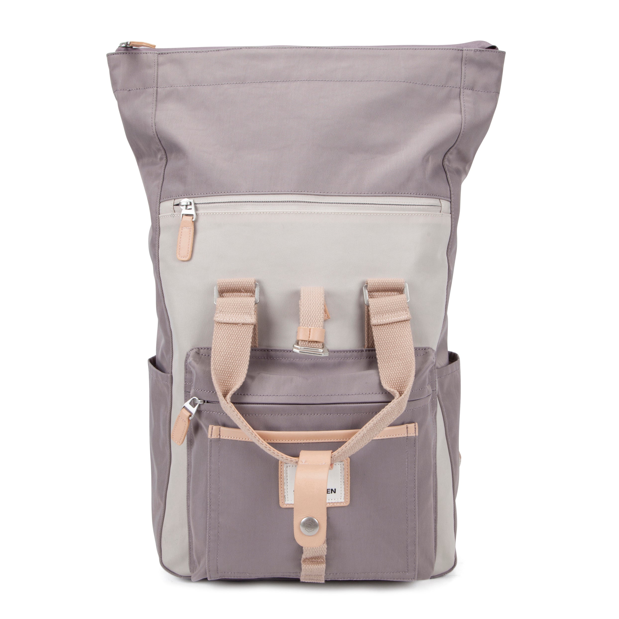 Canary Wharf Backpack - Grey & Cream - Seventeen London