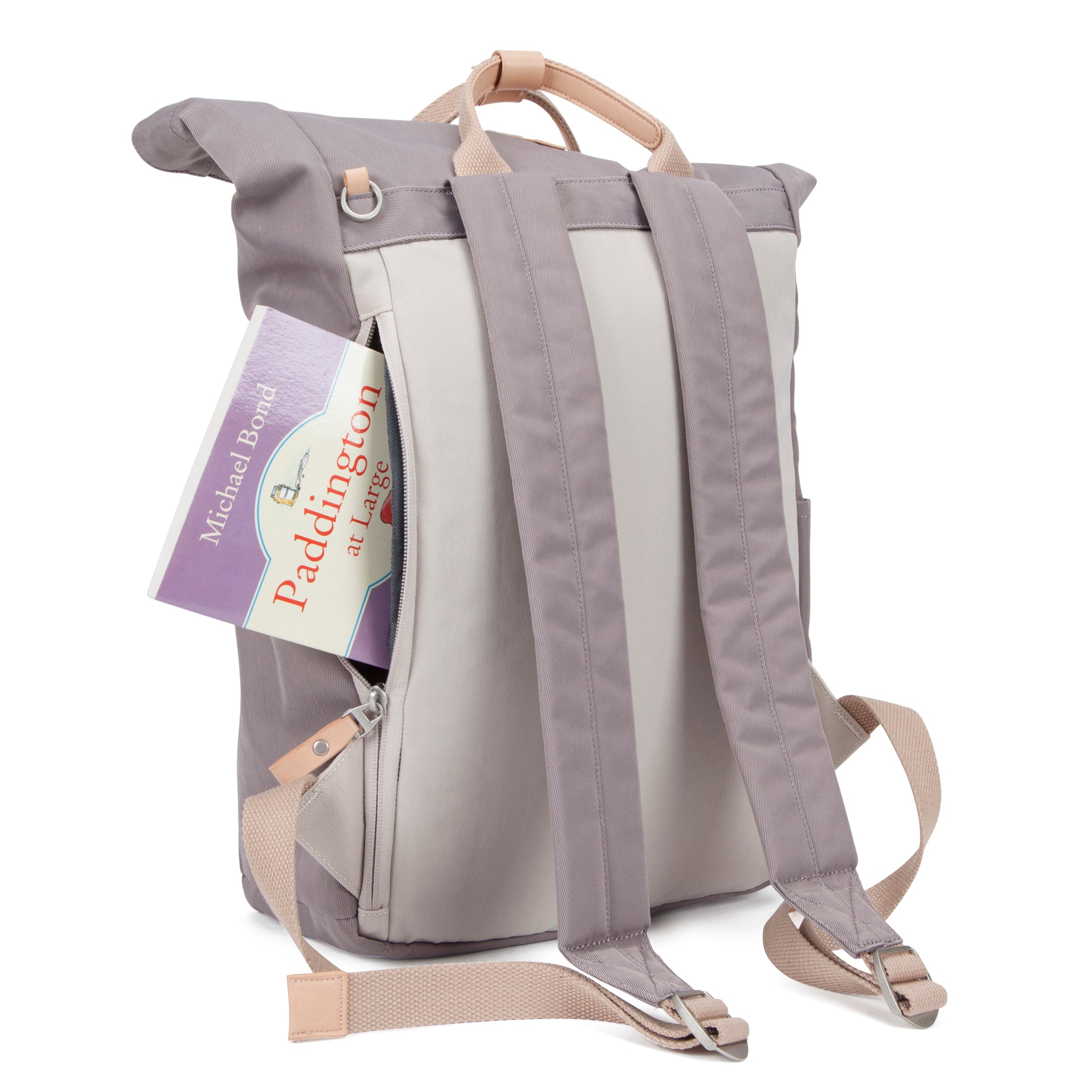 Canary Wharf Backpack - Grey & Cream - Seventeen London