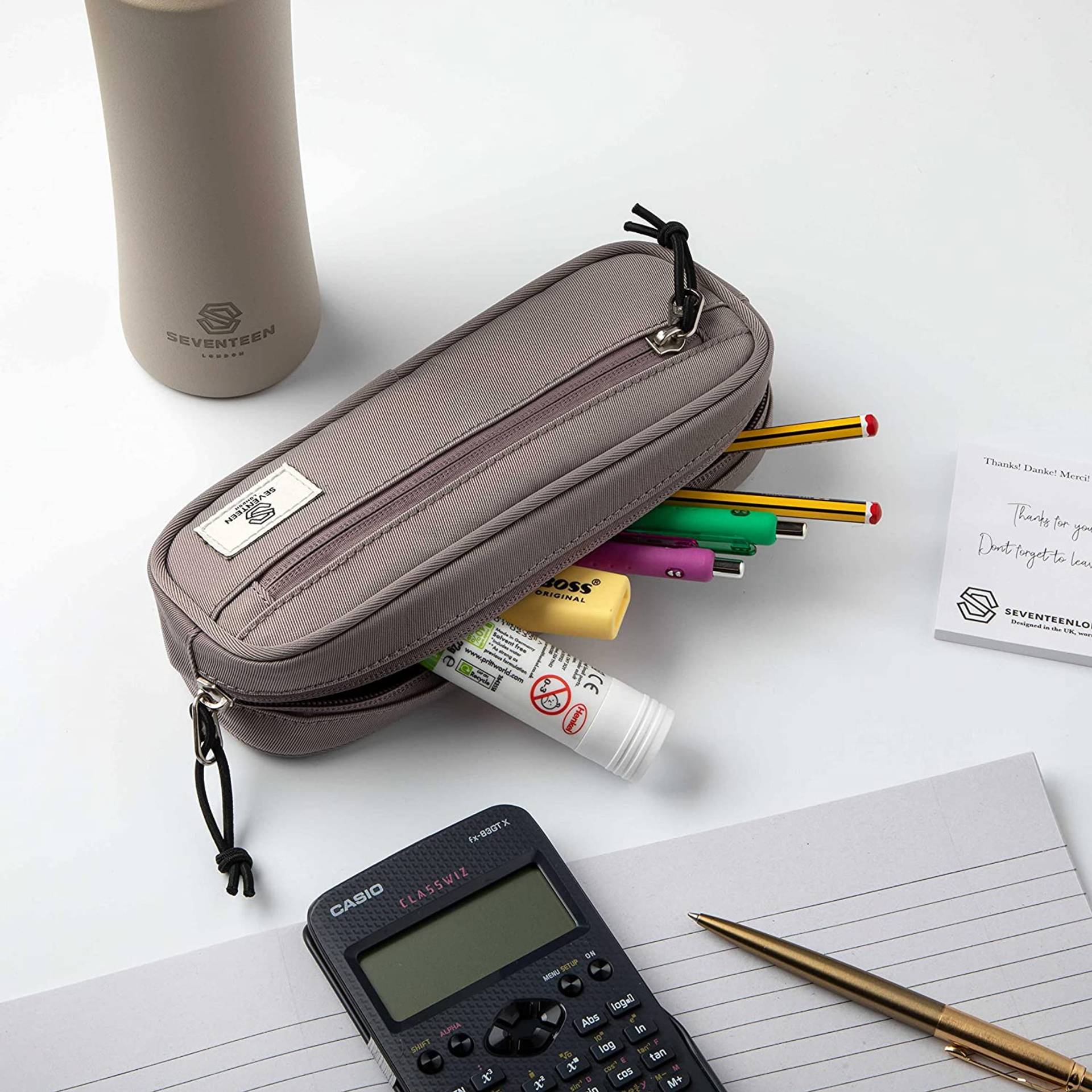 Mitcham Pencil Case - Lilac - Seventeen London