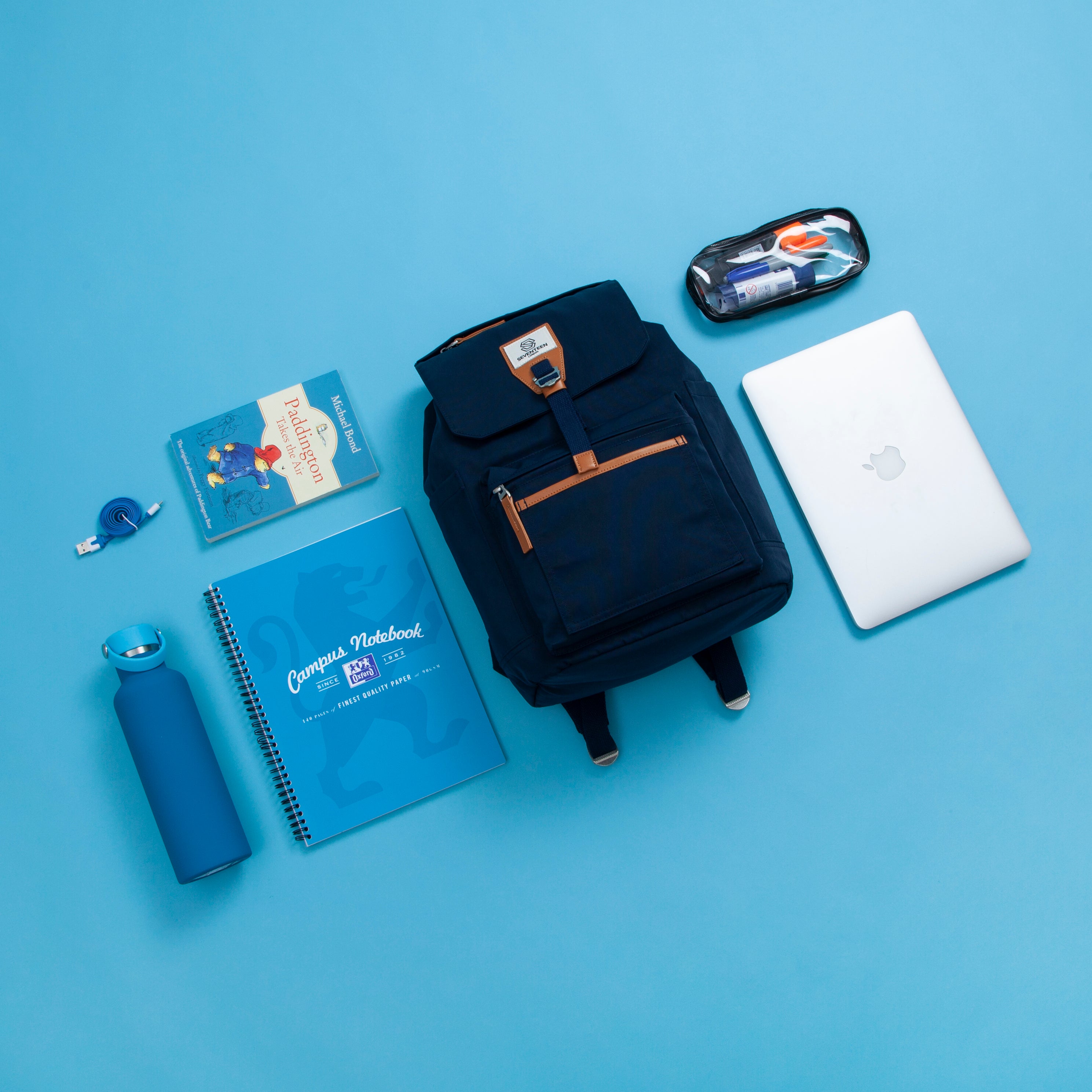 Fulham Backpack - Navy - Seventeen London