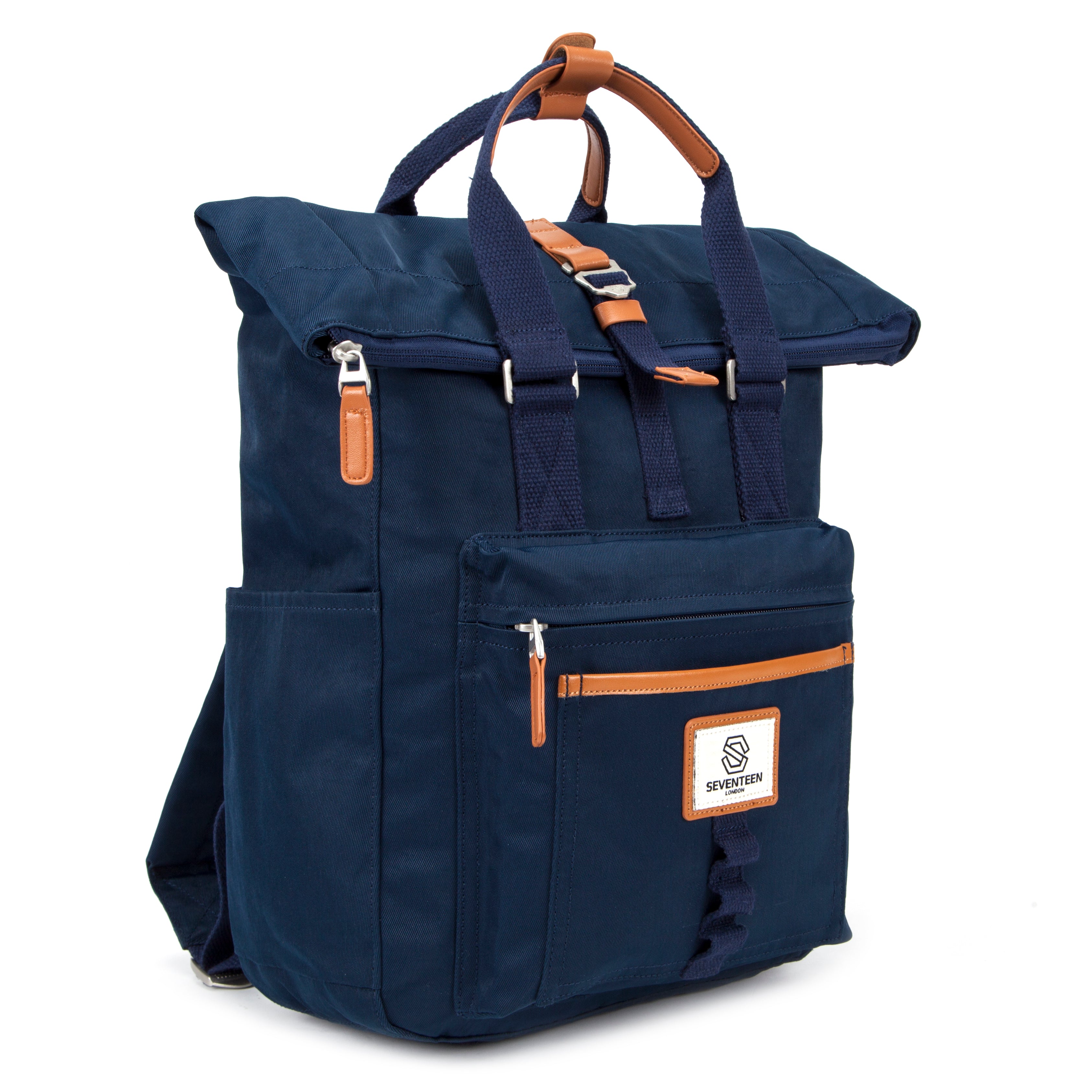 Canary Wharf Backpack - Navy - Seventeen London