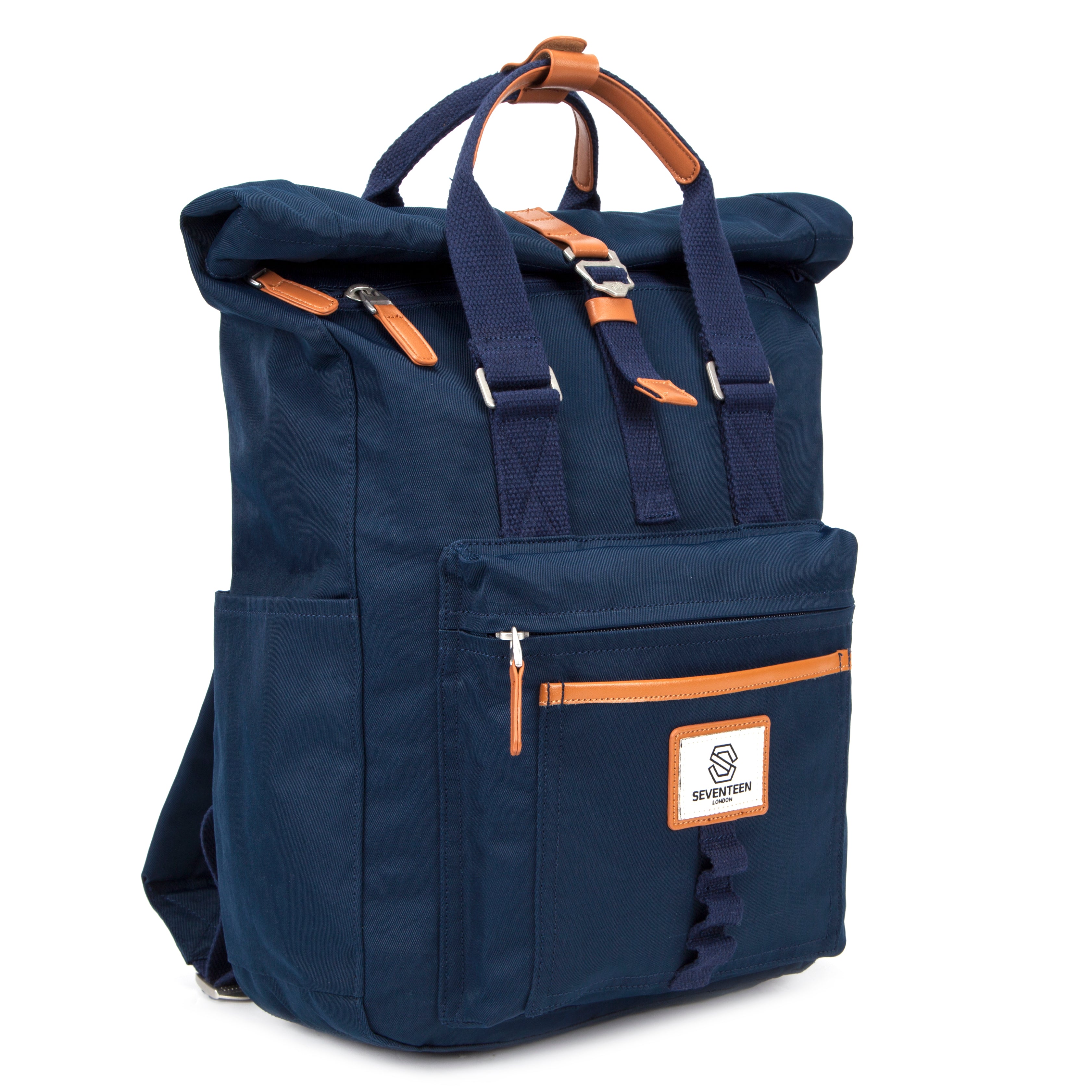 Canary Wharf Backpack - Navy - Seventeen London