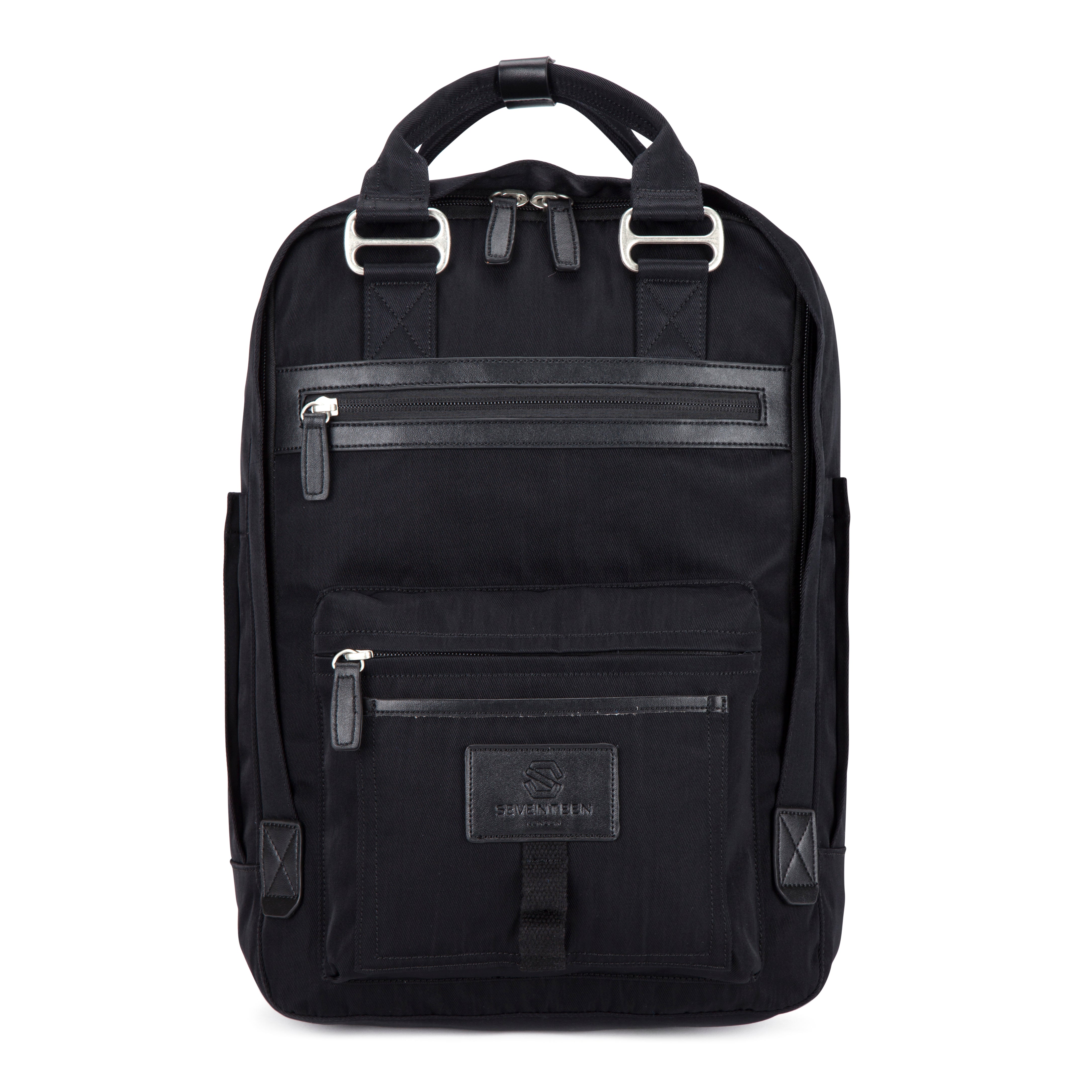 Wimbledon Backpack - Black with Black - Seventeen London
