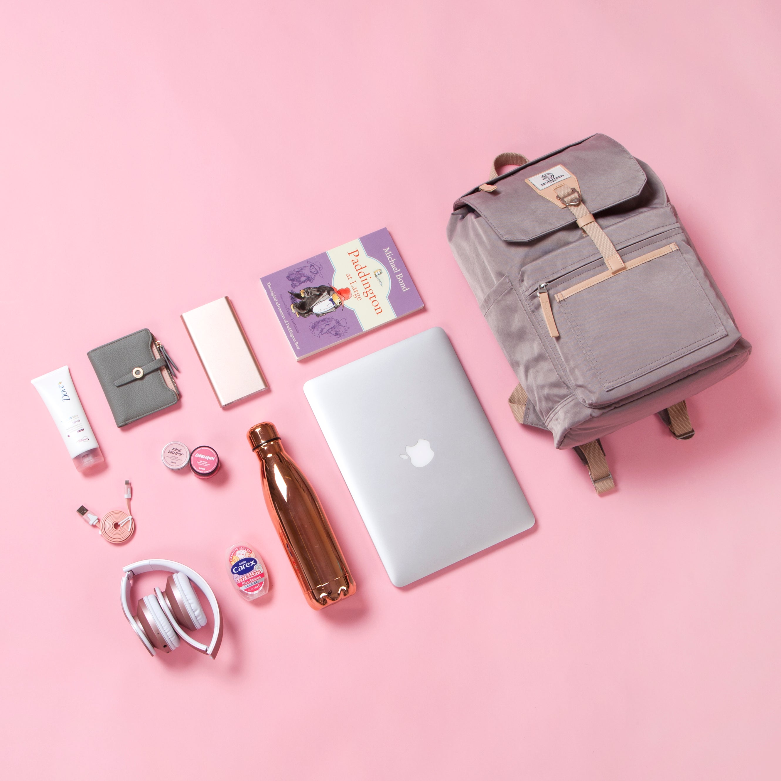 Fulham Backpack - Lilac - Seventeen London