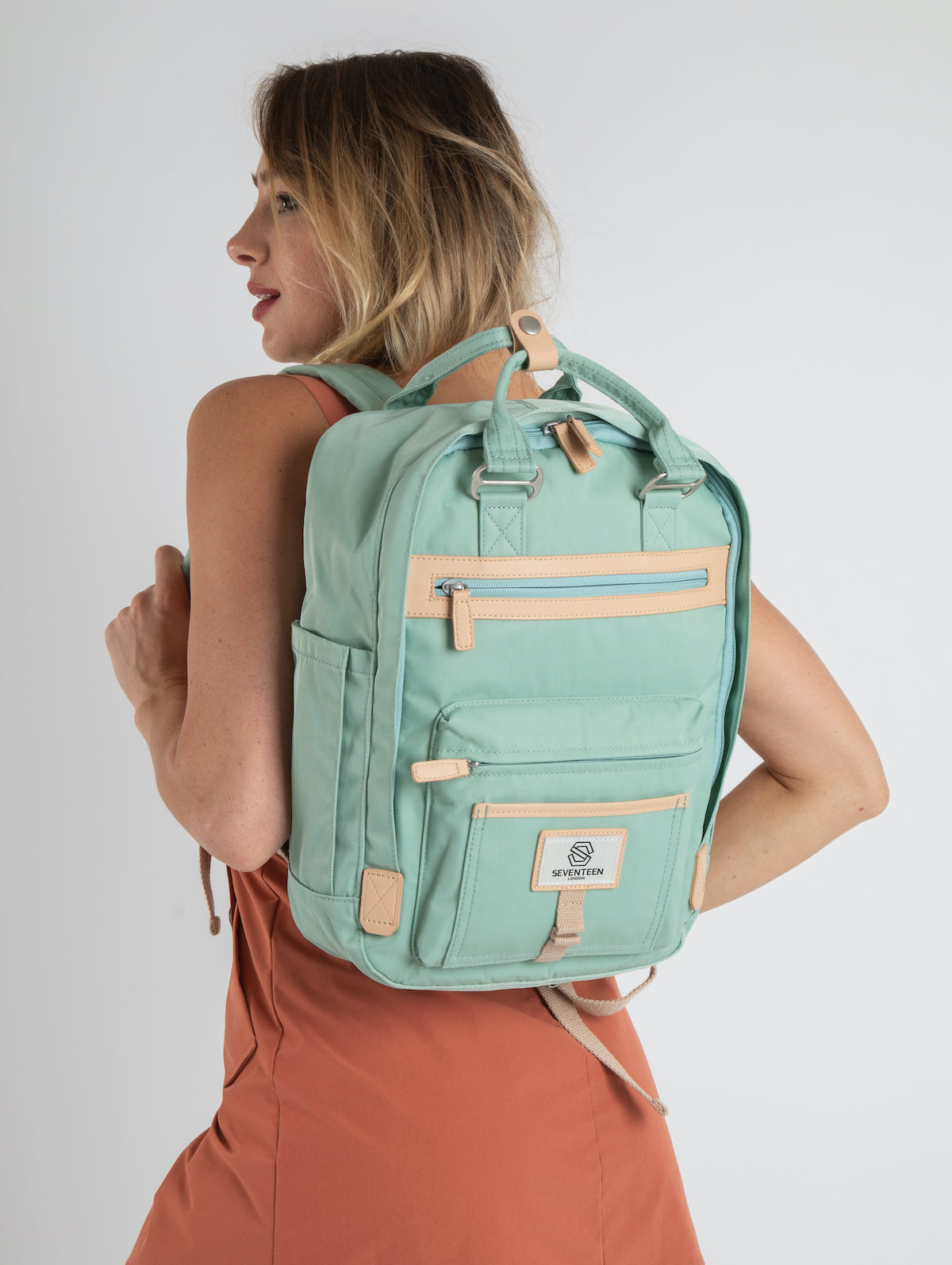 Wimbledon Backpack - Pastel Green - Seventeen London