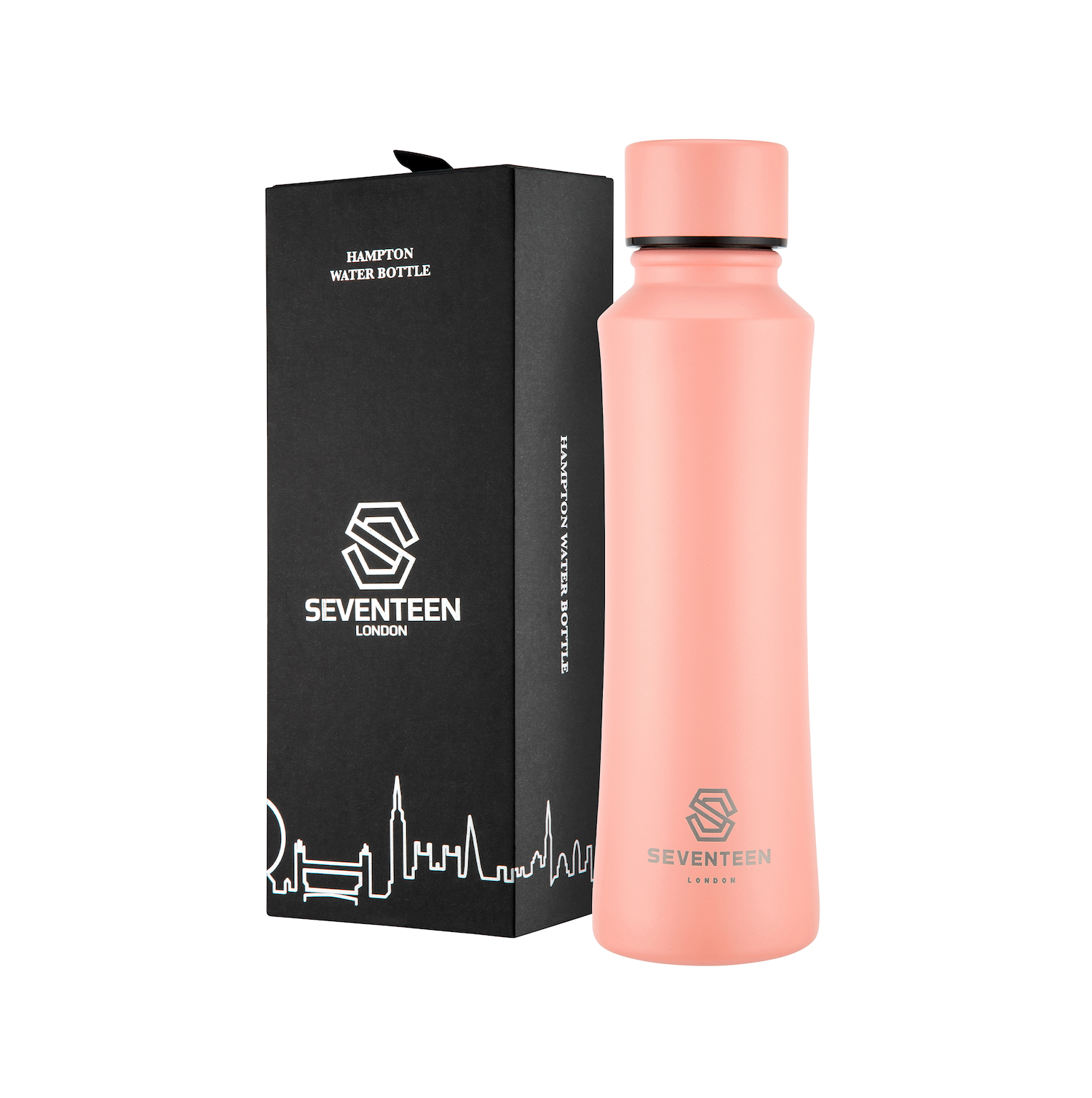 Hampton Water Bottle - Pink - Seventeen London