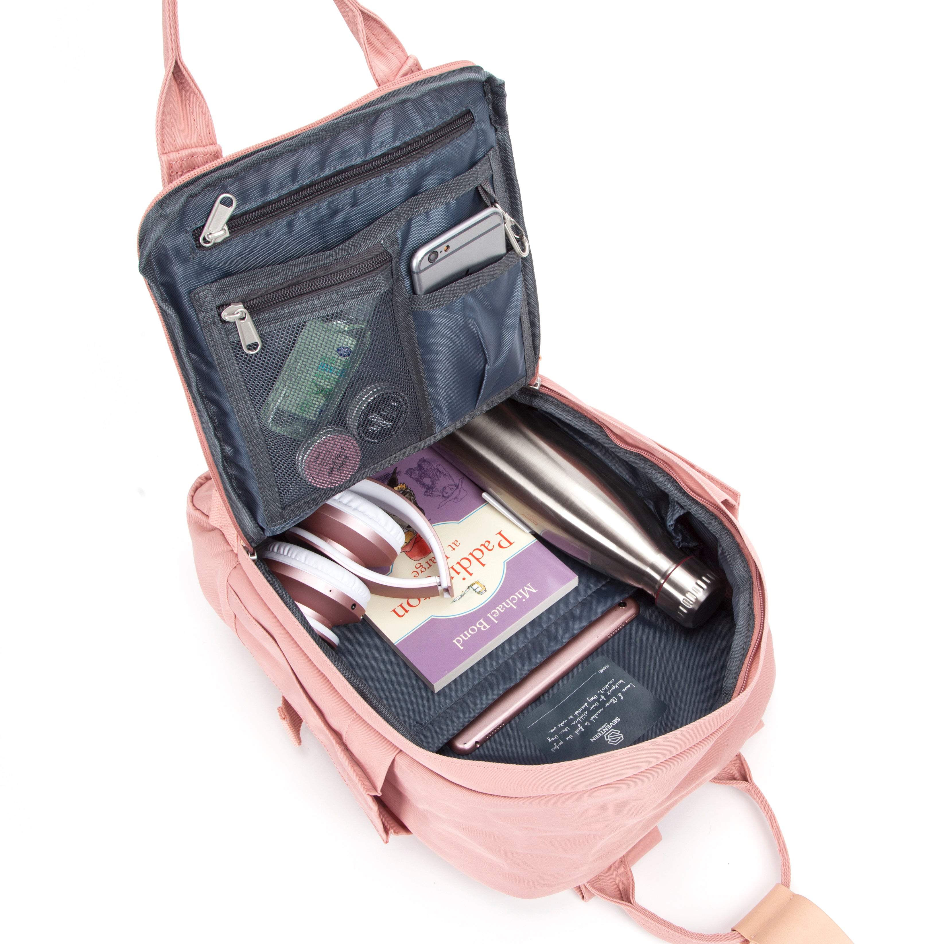 Camden Backpack Pink - Seventeen London
