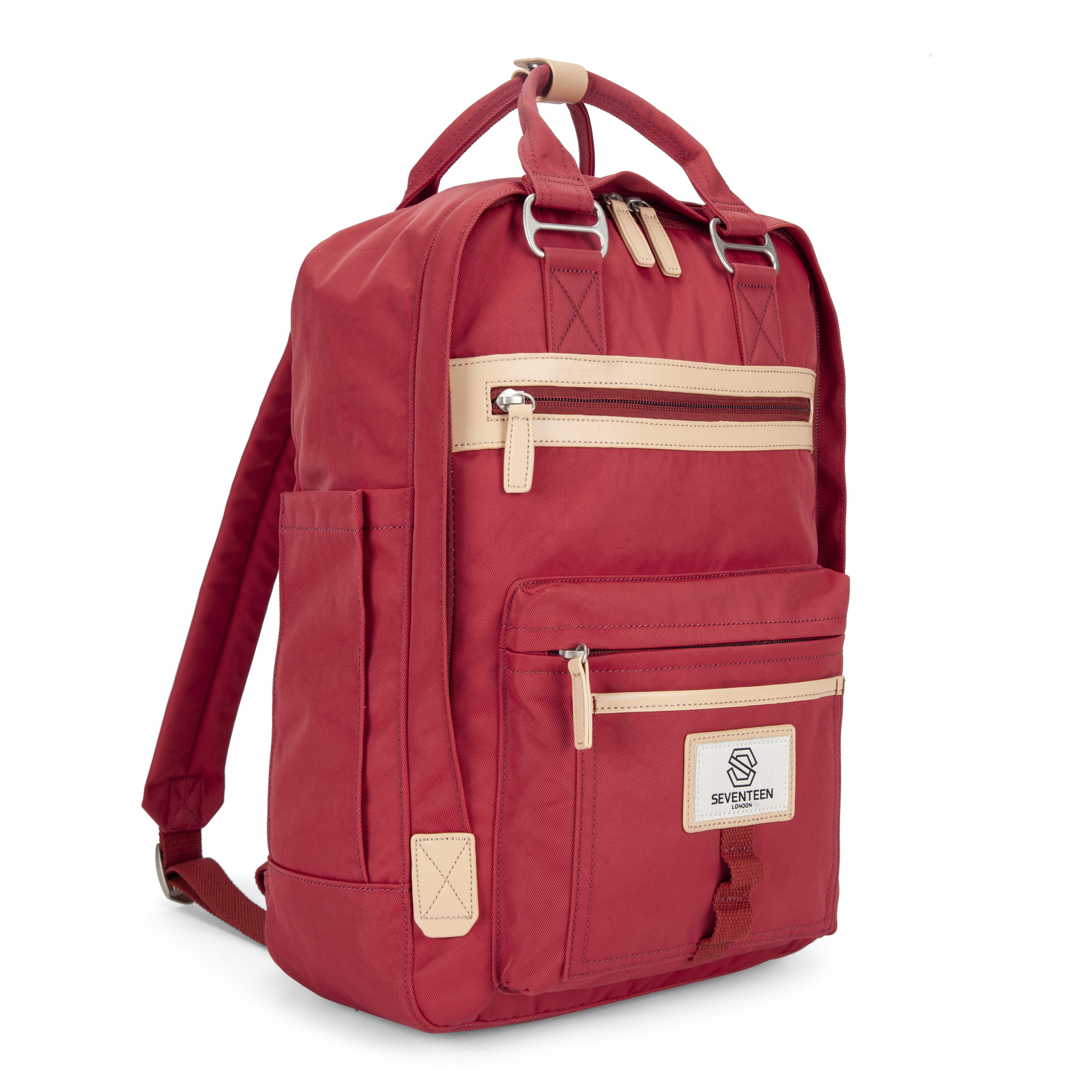 Wimbledon Backpack - Berry Red - Seventeen London
