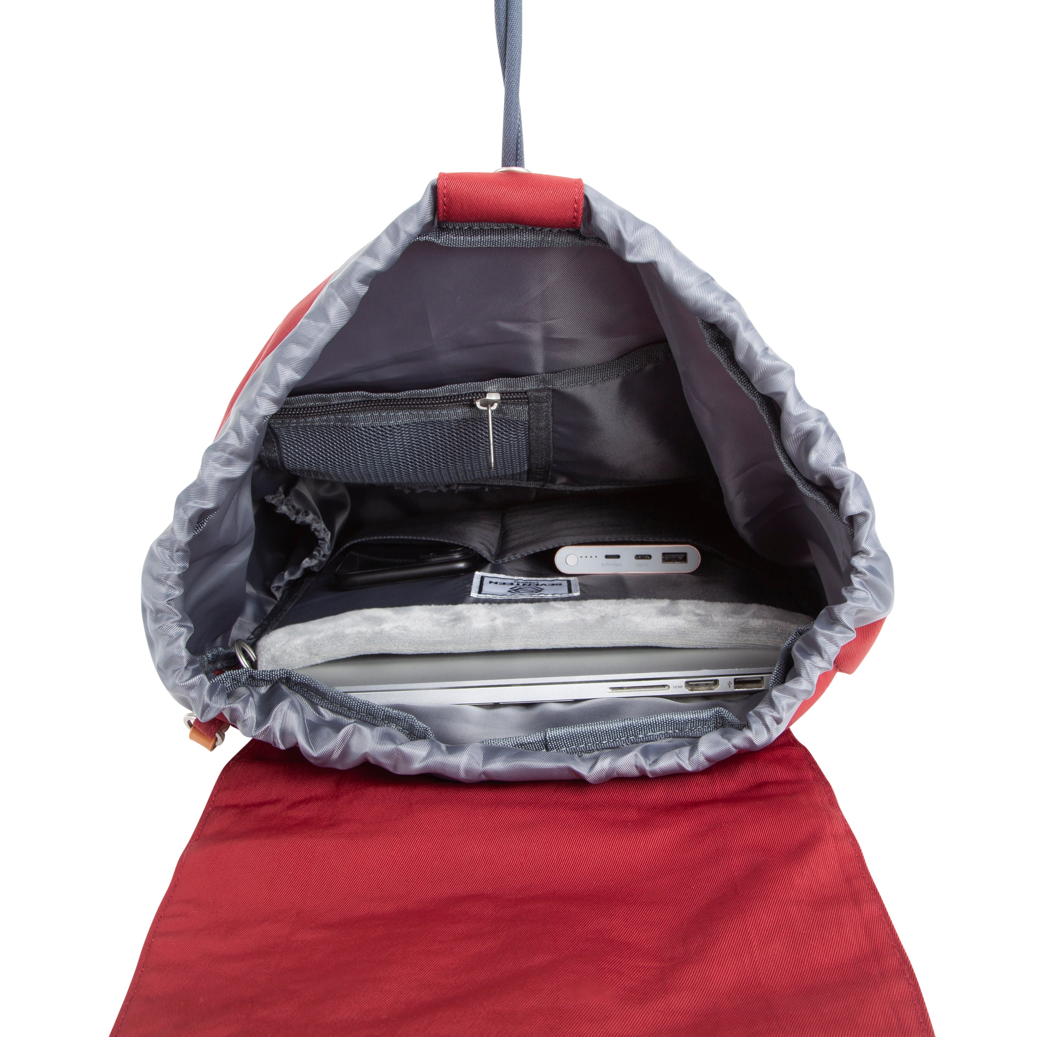 Fulham Backpack - Burgundy - Seventeen London