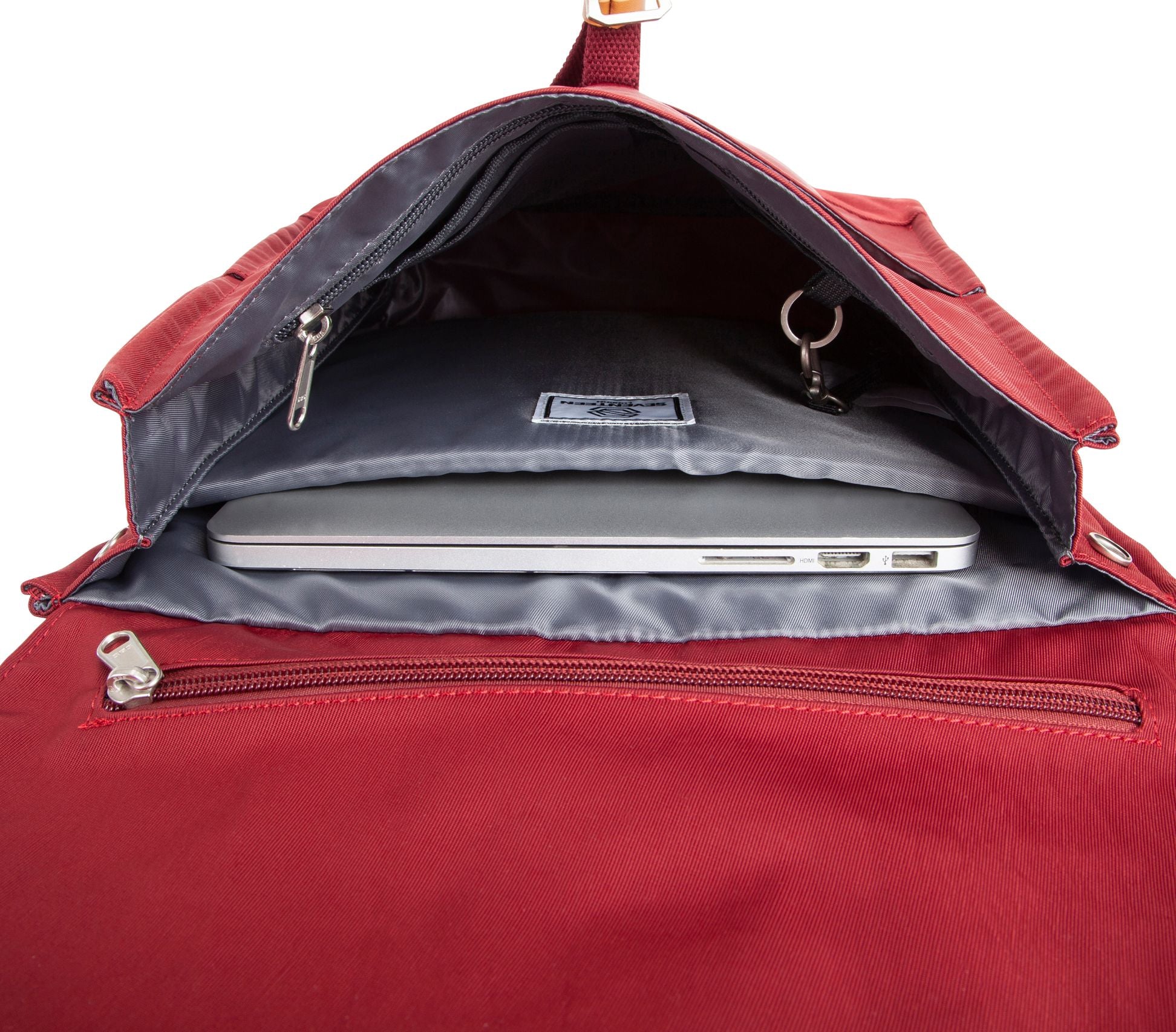 Ilford Backpack Burgundy - Seventeen London