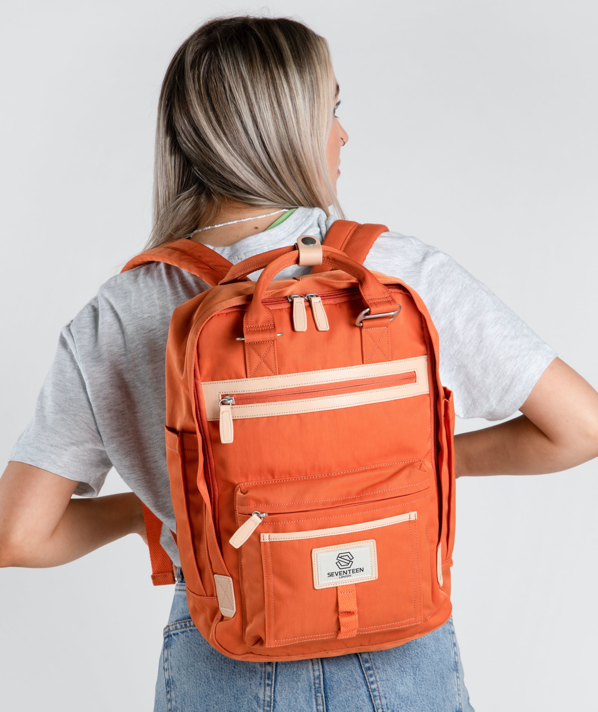 Wimbledon Backpack - Orange - Seventeen London