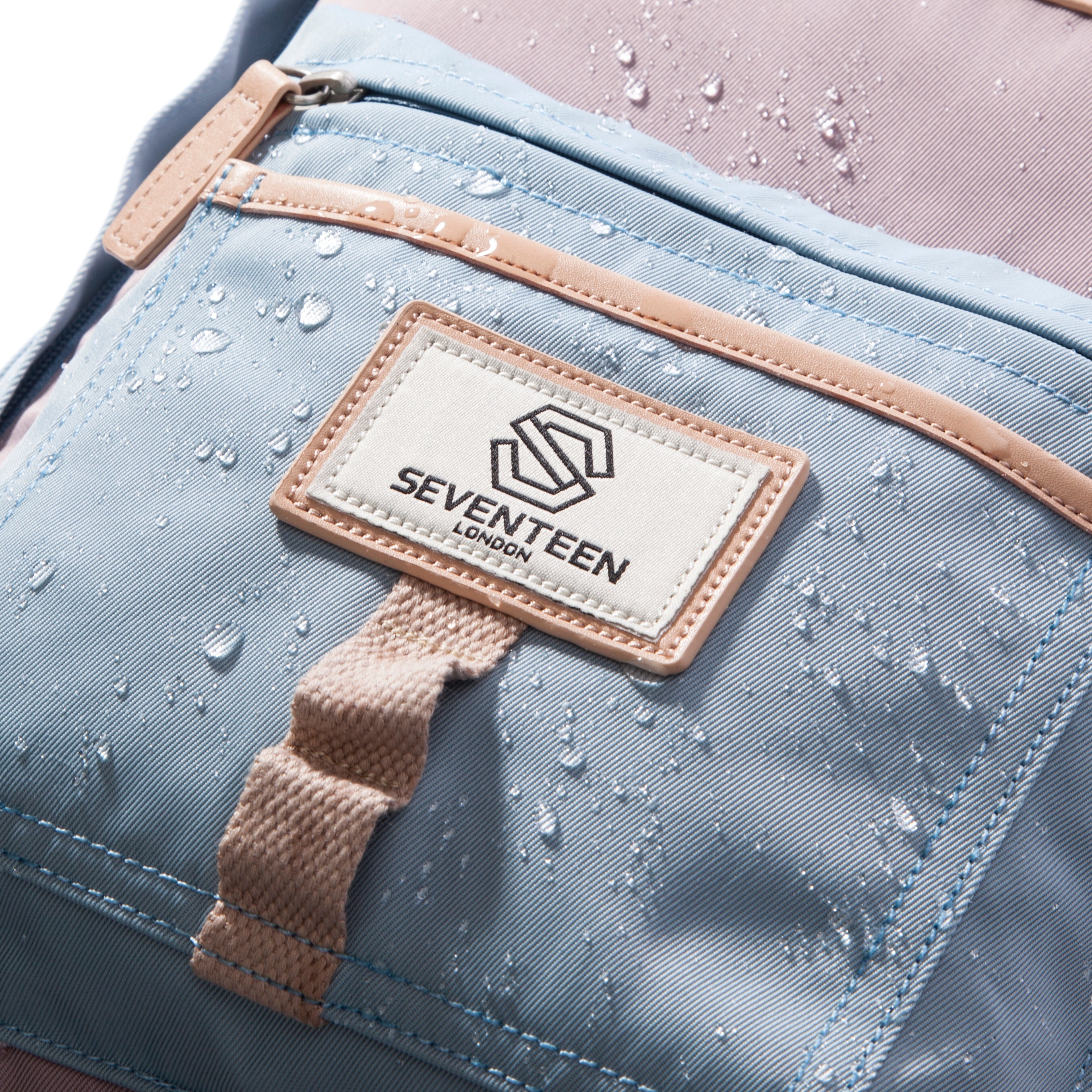 Wimbledon Backpack - Light Blue with Lilac - Seventeen London