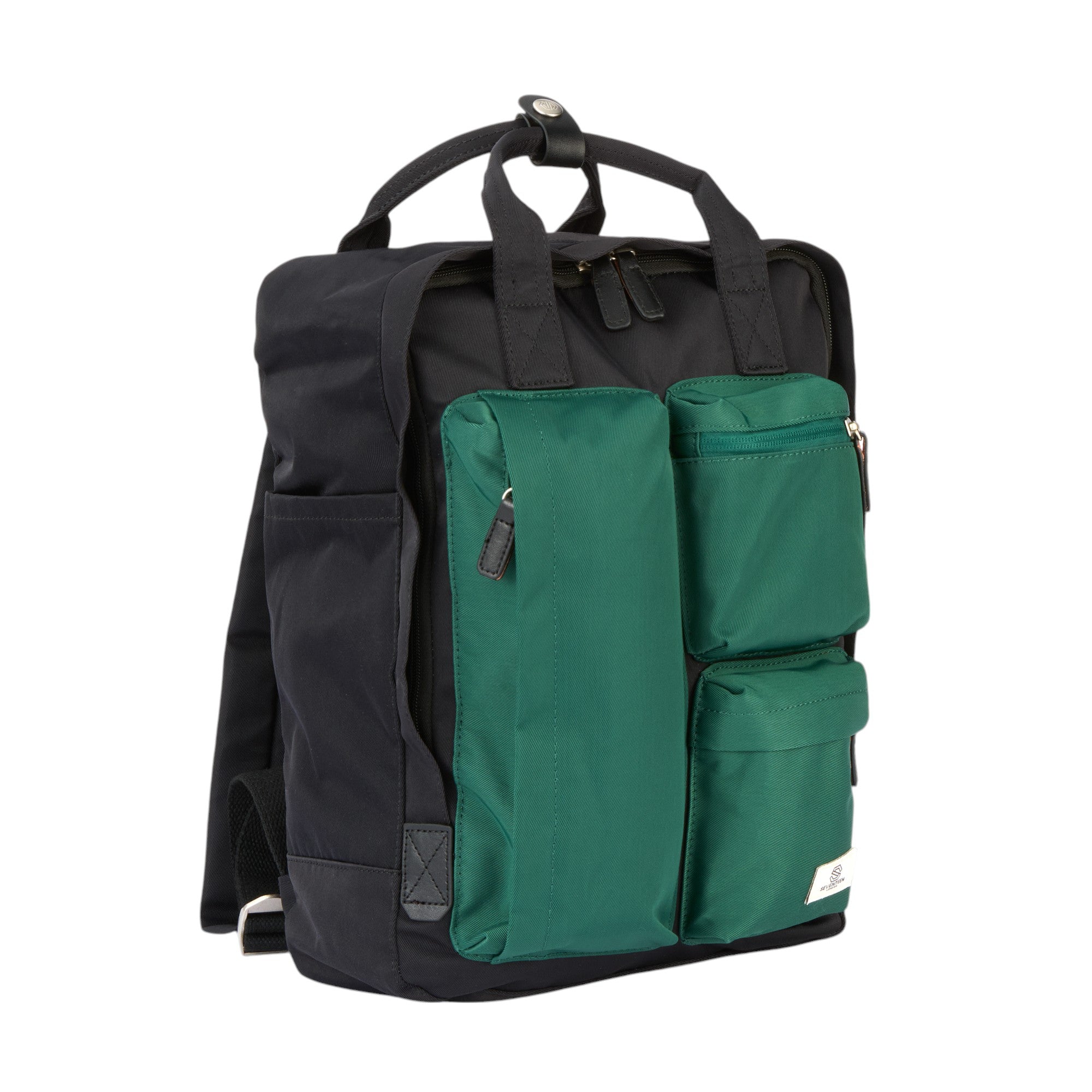 Piccadilly Circus Backpack - Black & Emerald Green