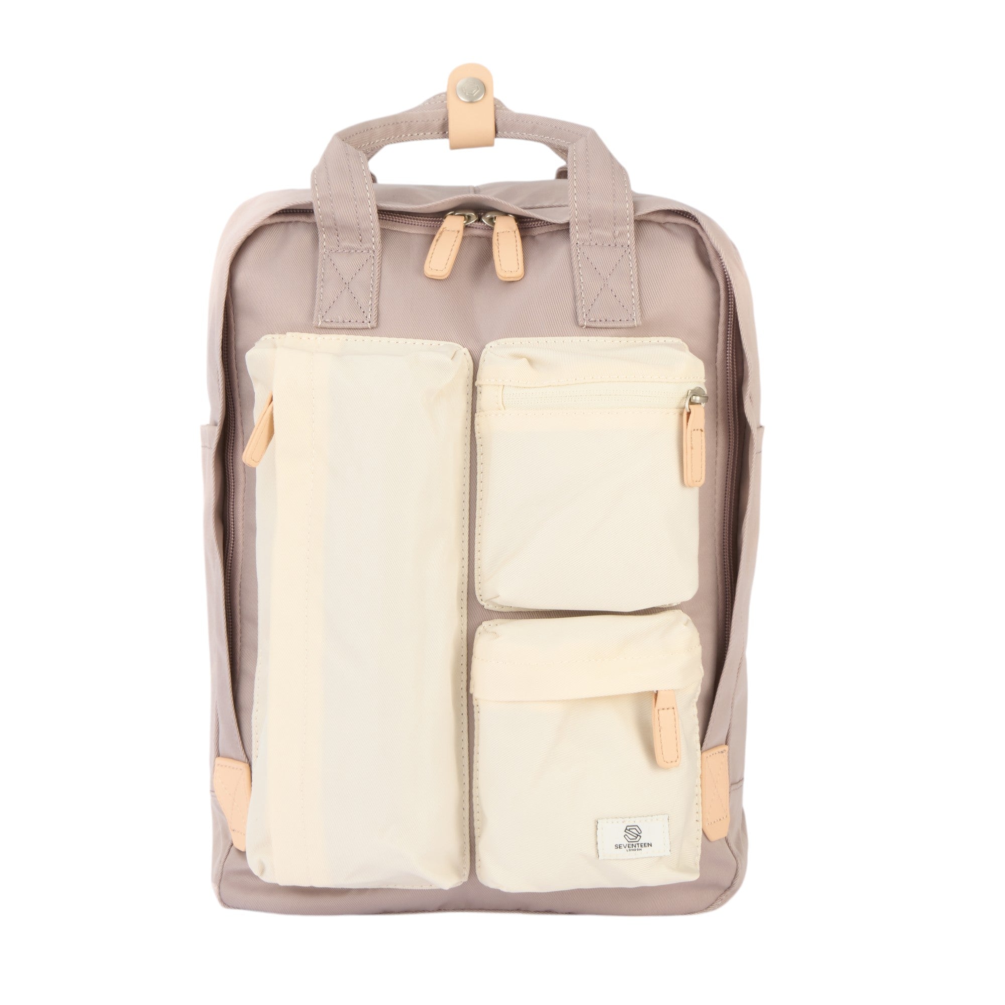 Piccadilly Circus Backpack - Grey & Cream