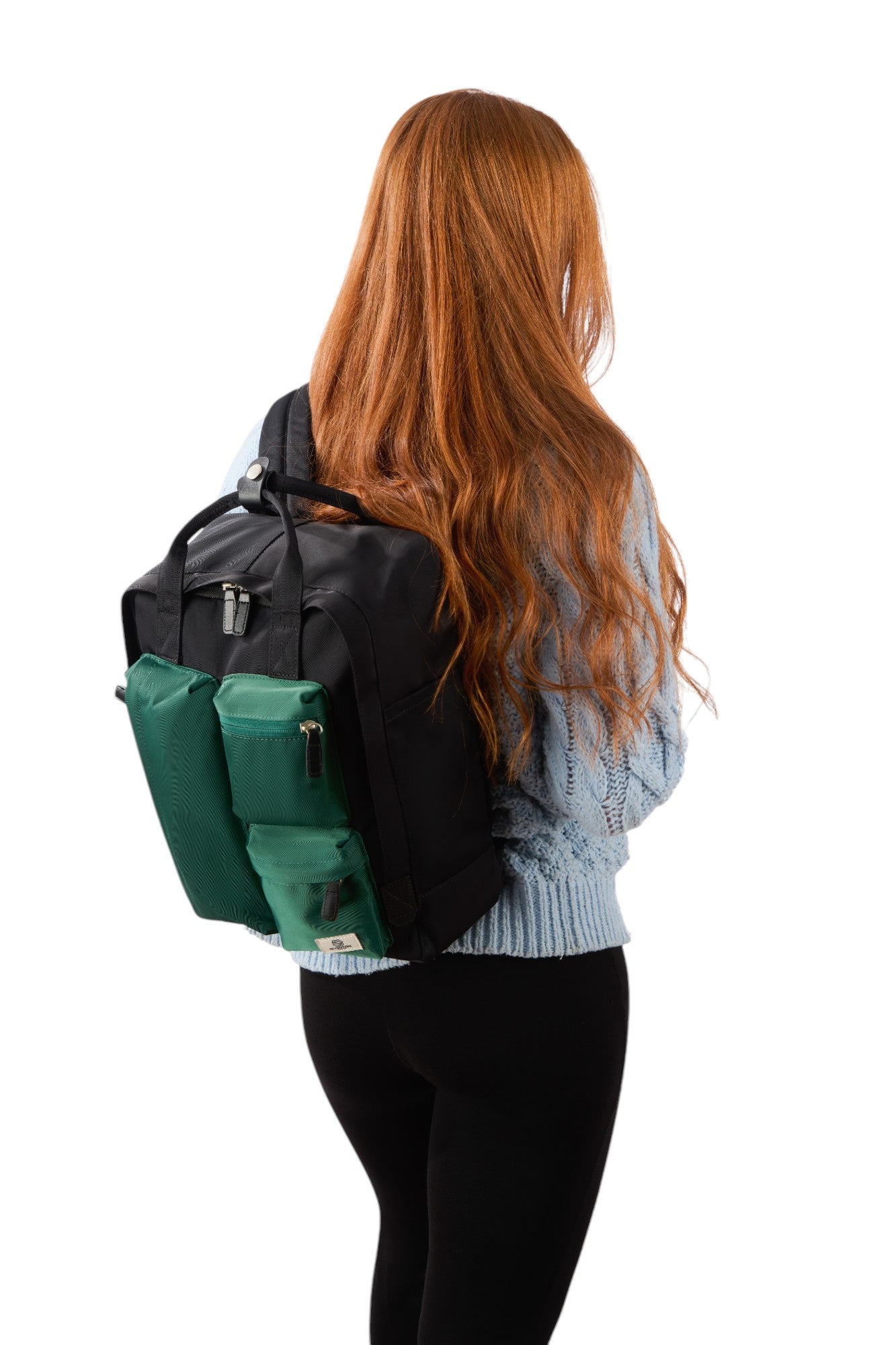 Piccadilly Circus Backpack - Black & Emerald Green